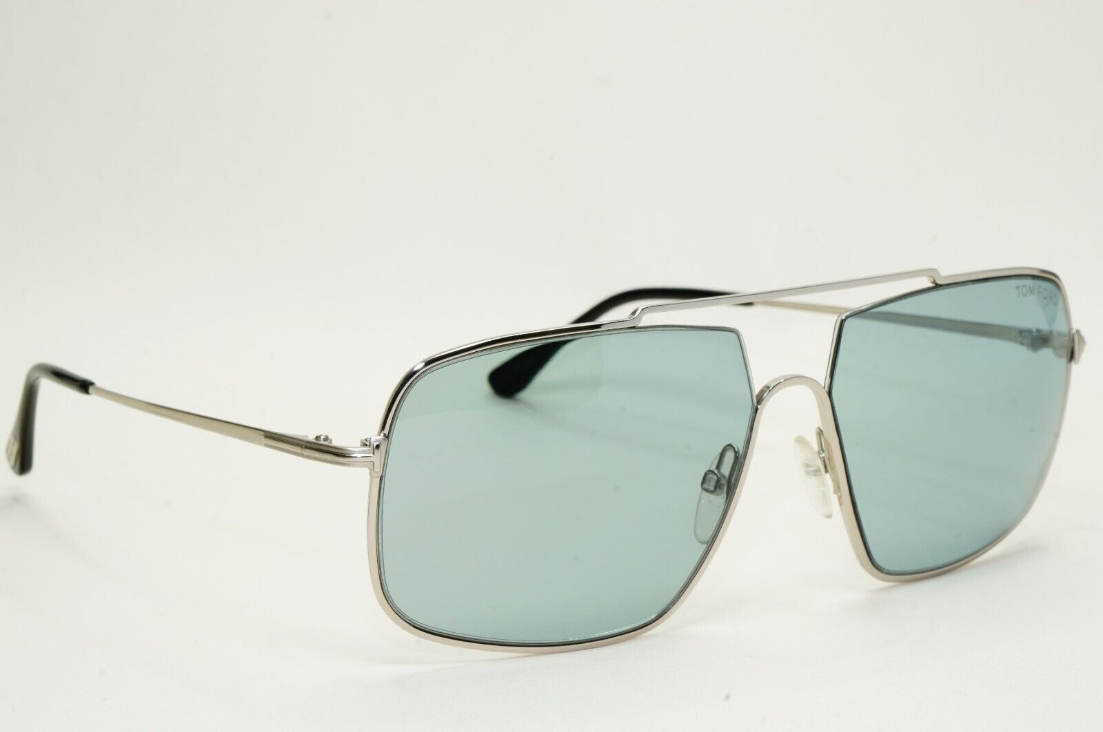 Tom Ford Sunglasses Aiden-02 Silver Mirror Square Navigator FT0585 TF 585 16A