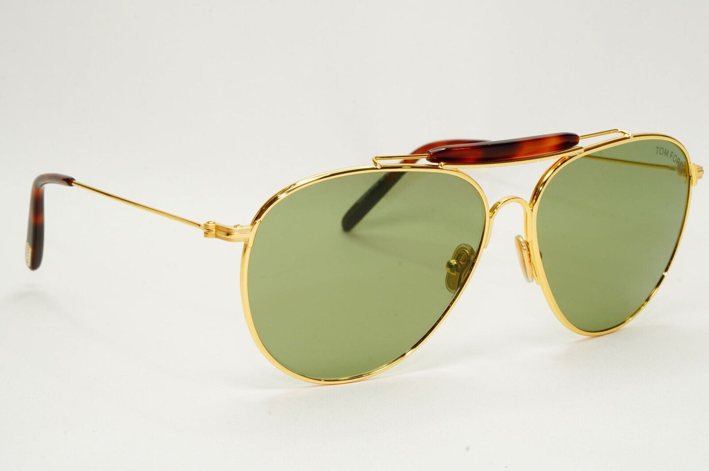 Tom Ford Sunglasses Raphael-02 Glass Lens Gold Green Pilot FT0995 TF 995 30N