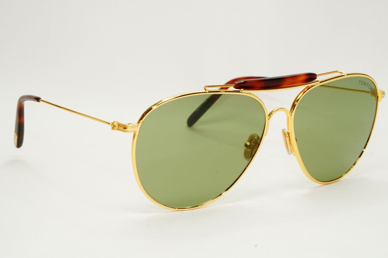 Tom Ford Sunglasses Raphael-02 Glass Lens Gold Green Pilot FT0995 TF 995 30N
