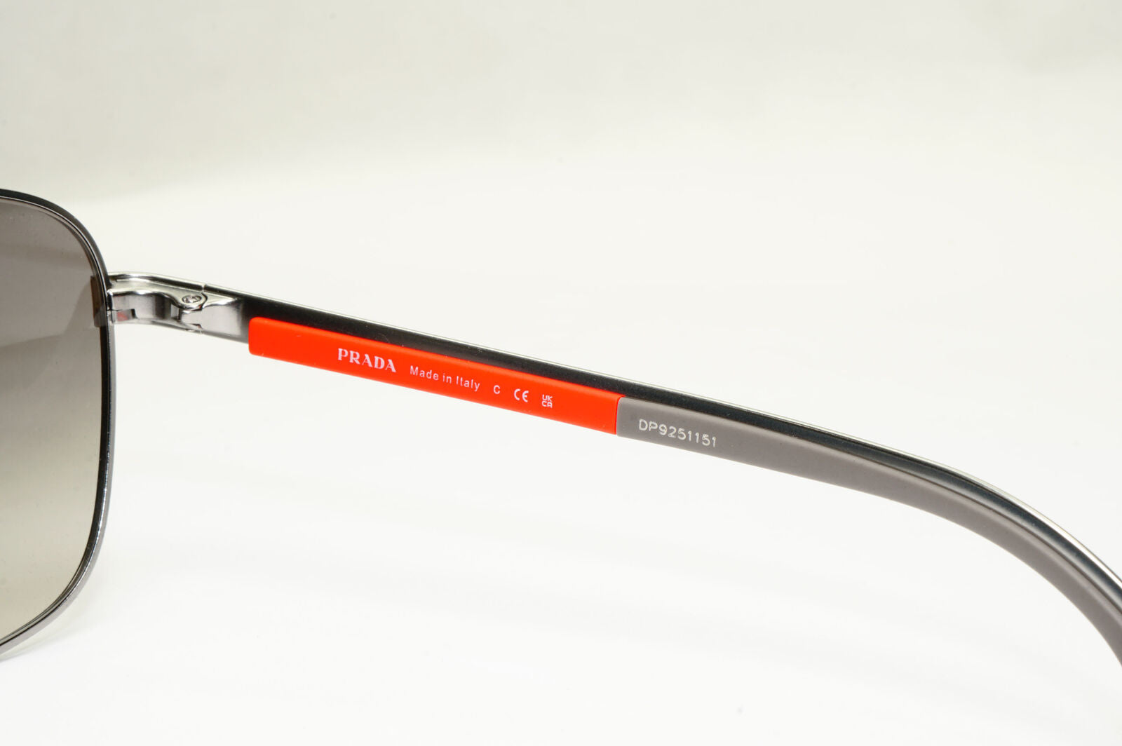 Prada Sunglasses Gunmetal Grey Matte Mirror Silver Pilot PS53XS SPS 53X 7CQ-02M