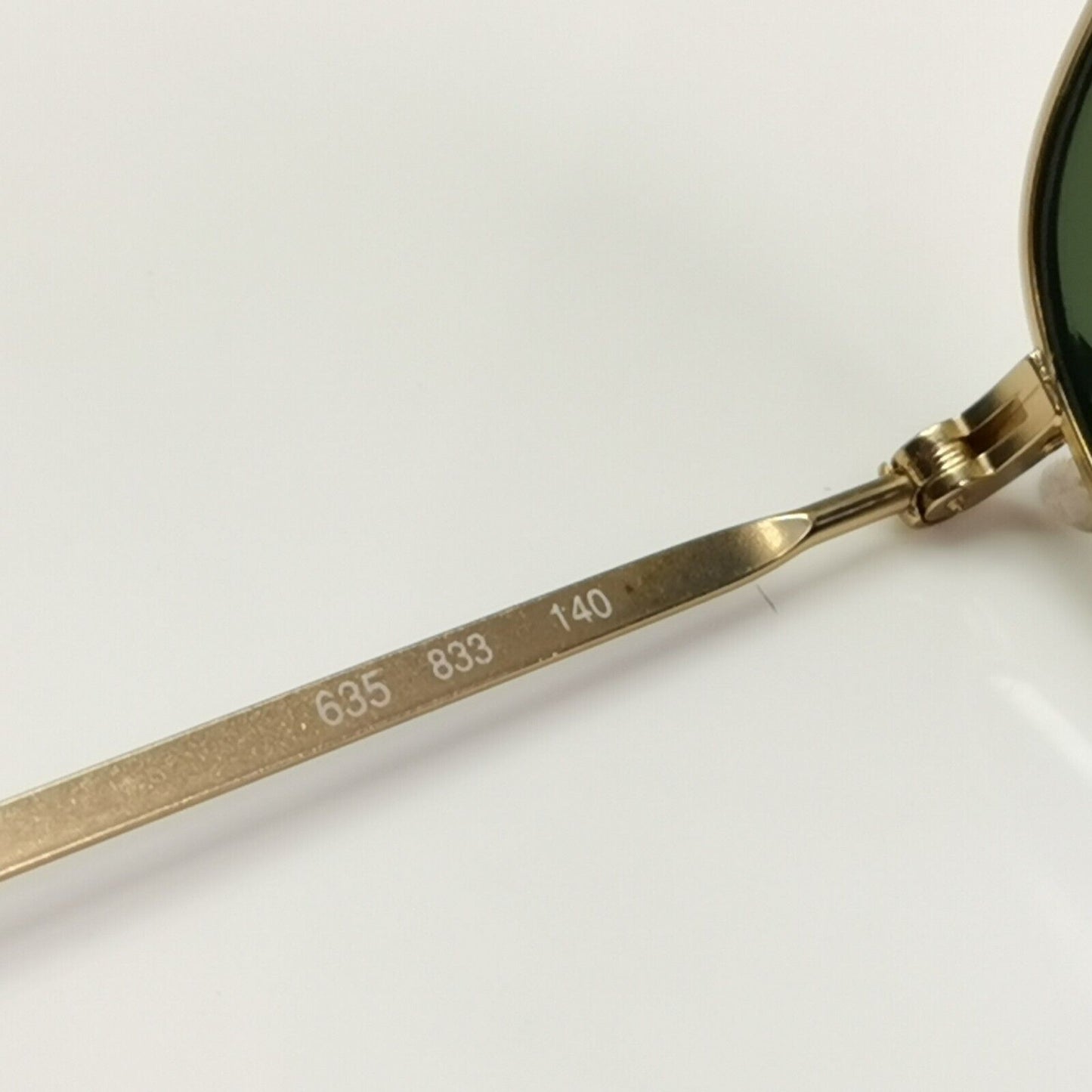 Giorgio Armani 1997 Vintage Sunglasses Gold Green Tortoise Brown Pilot 635 833