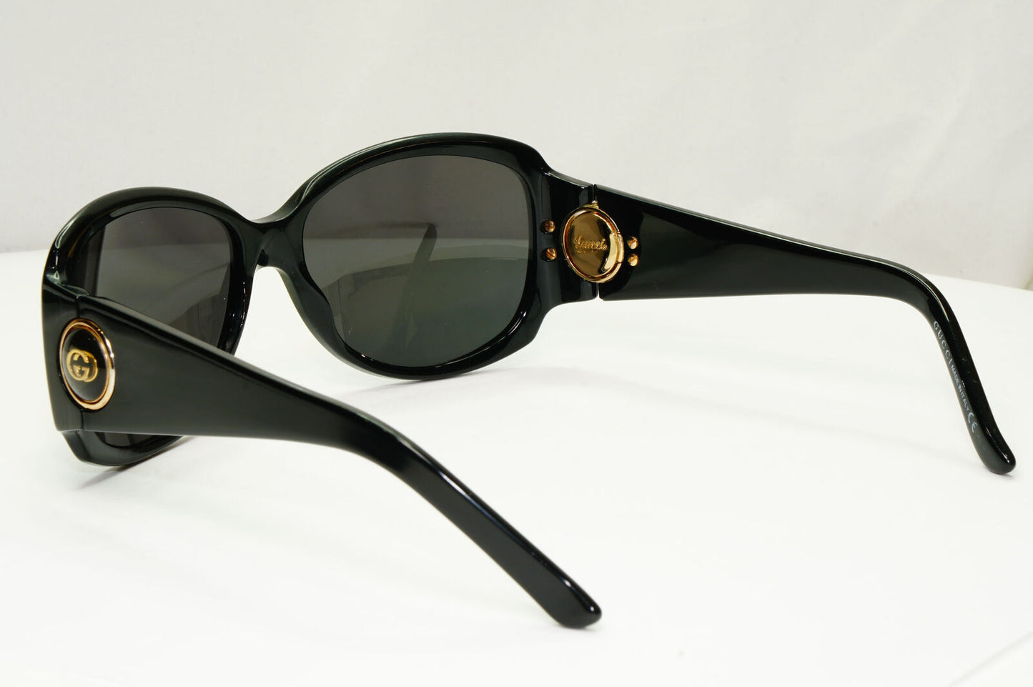 Gucci 2008 Sunglasses Black Gold Vintage Square GG 3104/S 807LF 181022
