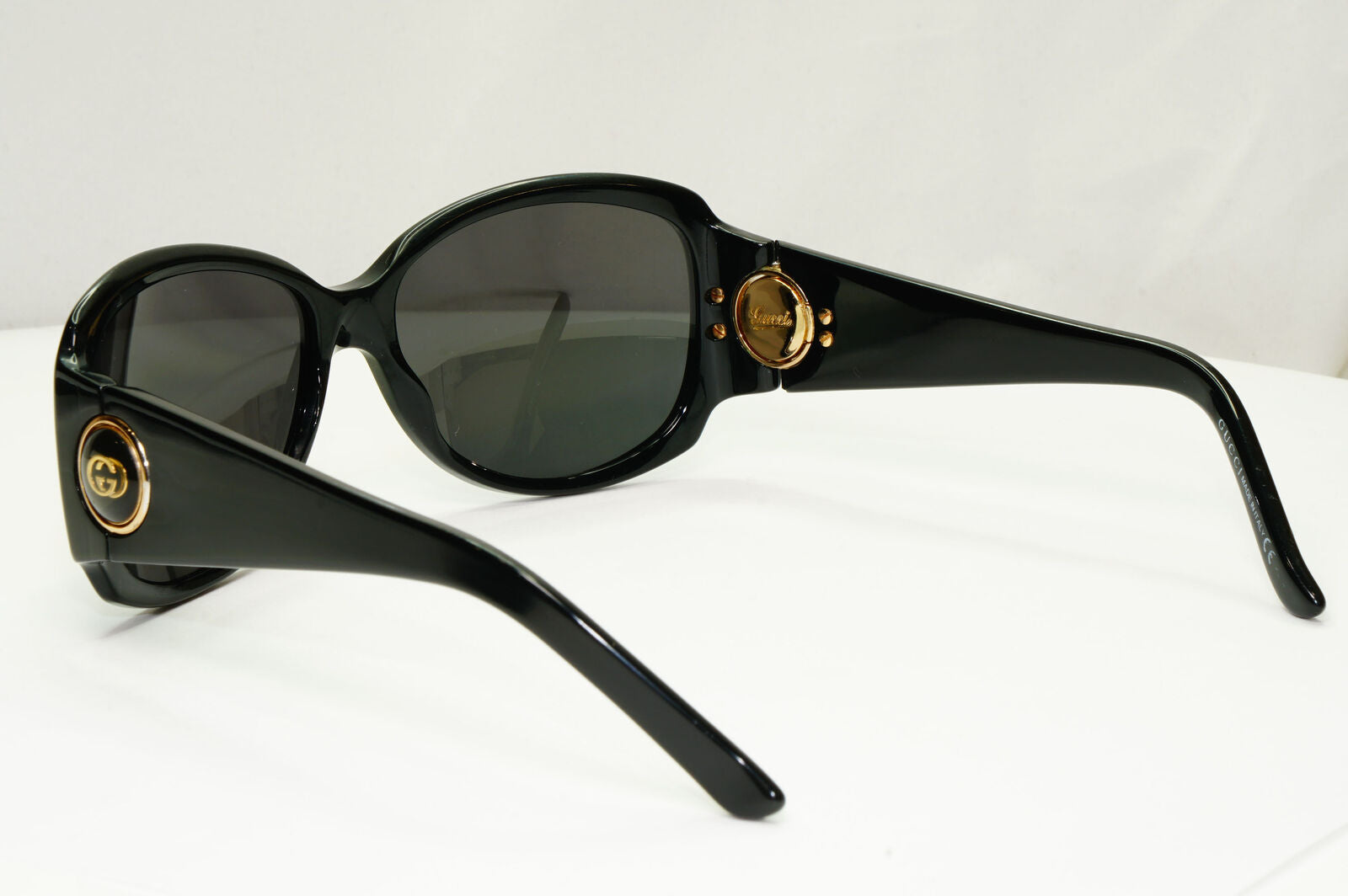 Gucci 2008 Sunglasses Black Gold Vintage Square GG 3104/S 807LF 181022