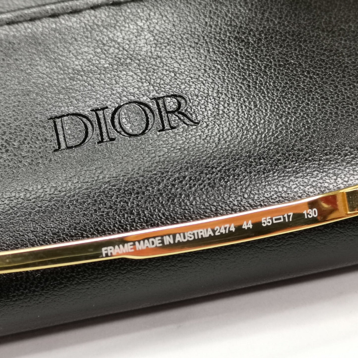 Dior 1990s Vintage Sunglasses Austria Metal Gold Grey Green 2474 44 071222