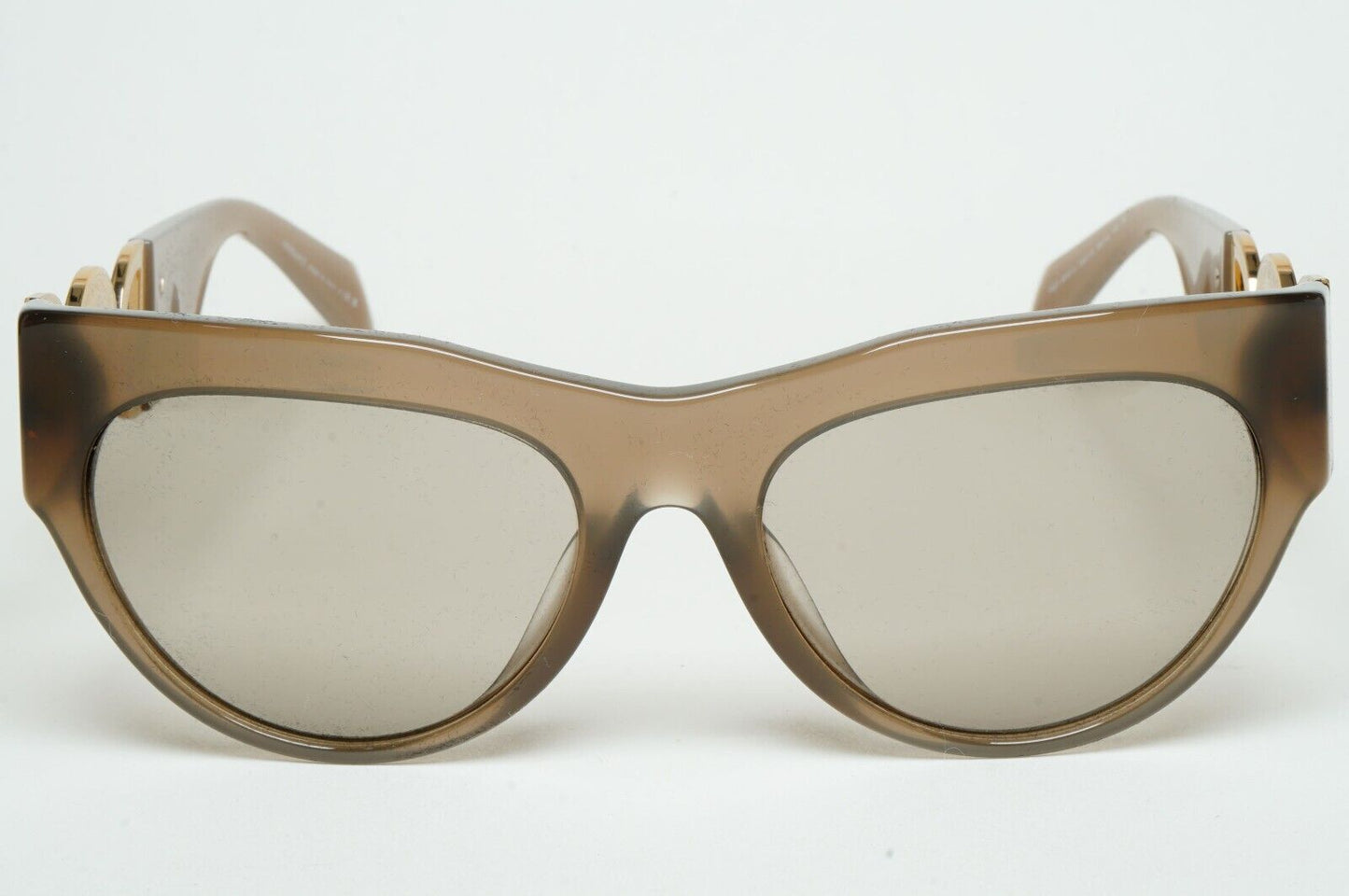 Versace Sunglasses Brown Gold Medusa Grey Square MOD VE 4440-U 5407/3 56mm