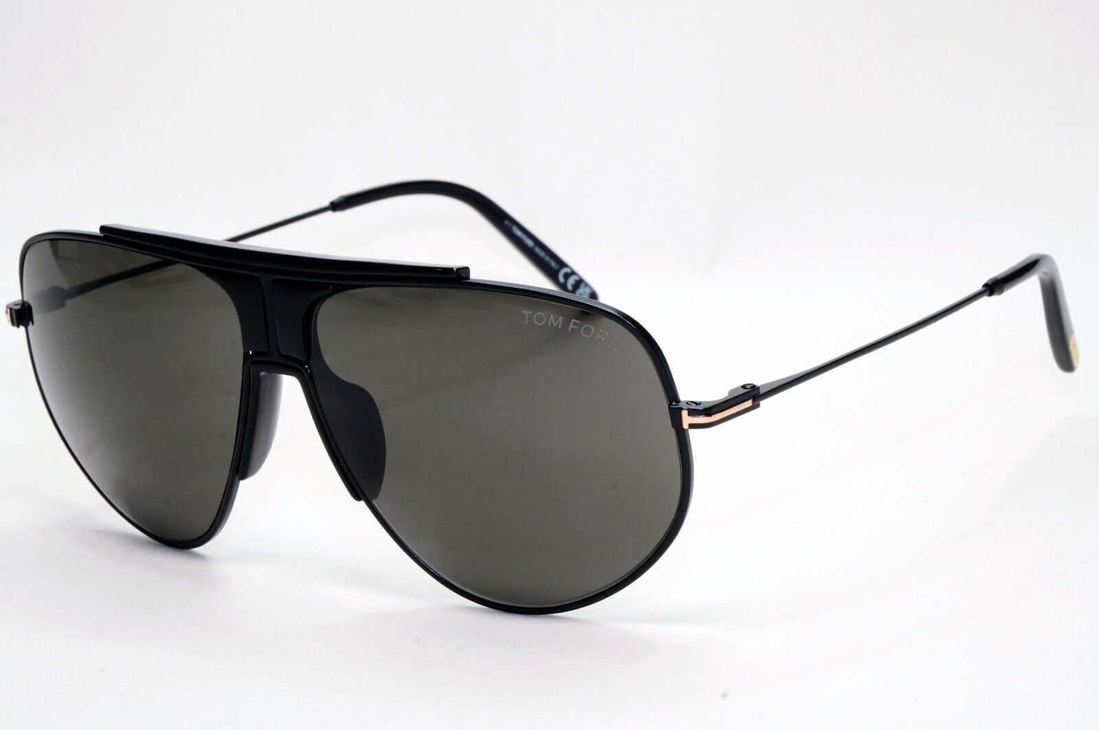 Tom Ford Sunglasses Addison Black Grey Pilot Metal FT0928 TF 928 02A 61mm