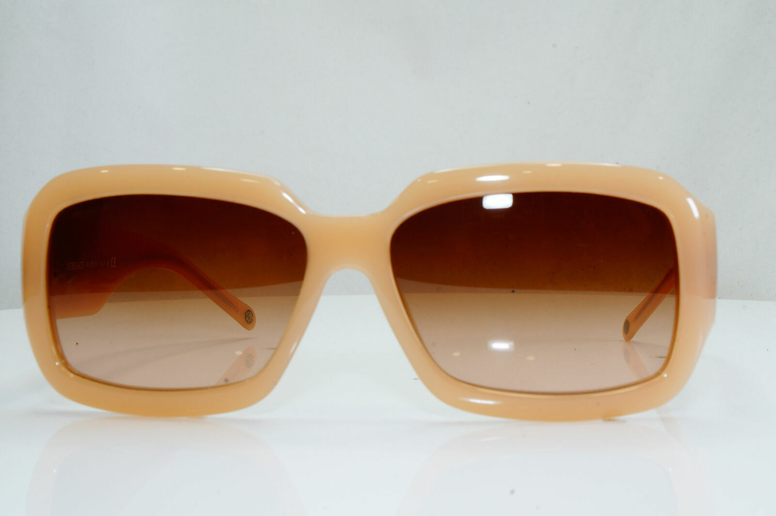 Versace Nude Beige Rhinestone Sunglasses Diamante Vintage MOD 4147 329/13 28499