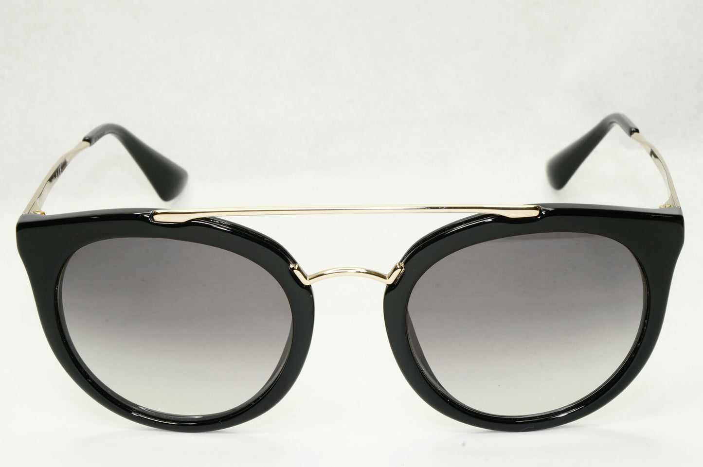 Prada Sunglasses Cinema Black Gold Grey Gradient PR23SS  SPR 23S 1AB-0A7 52mm
