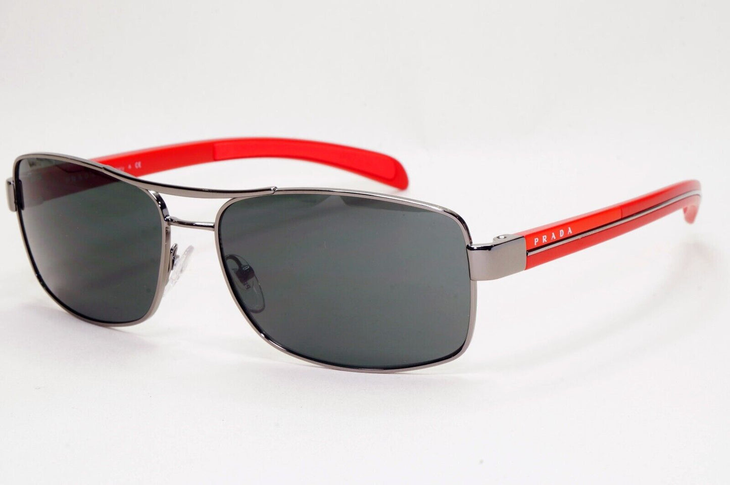 Prada Sunglasses 2010 Vintage Gunmetal Red Grey PS50LS SPS 50L 5AV-1A1 151024