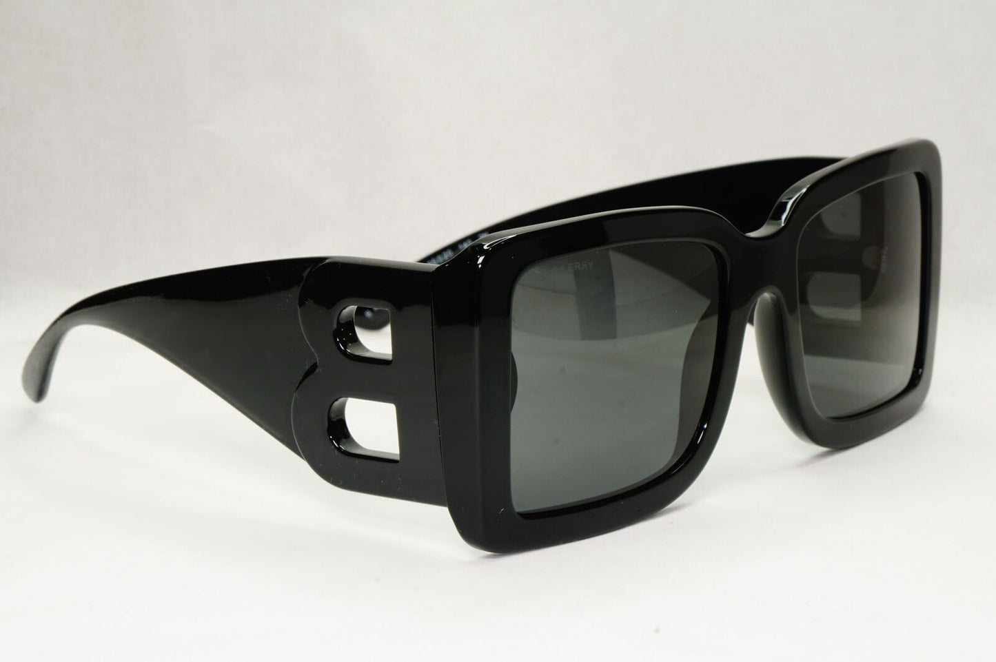 Burberry Sunglasses Oversized Black Large Square Logo B 4312 3001/87