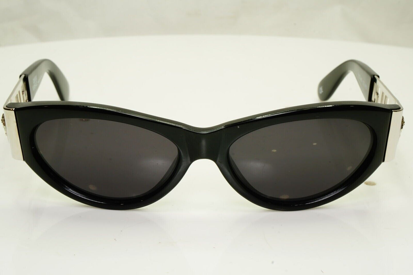 Gianni Versace Sunglasses 1996 Vintage Black Silver Medusa MOD 492 COL N52