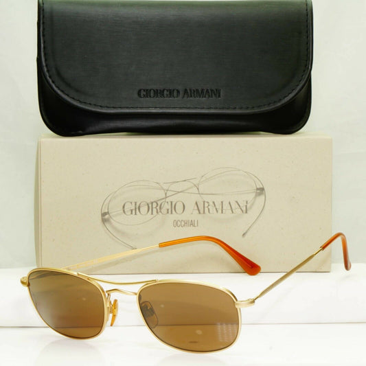 Authentic Giorgio Armani 1997 Vintage Sunglasses Gold Metal Men Women 635 703