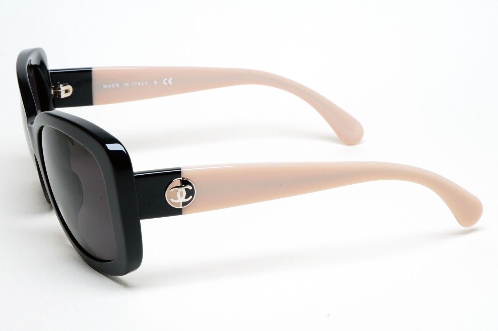 Chanel Sunglasses Black Glossy Square Beige 5322-A c.1333/26 57mm 261124