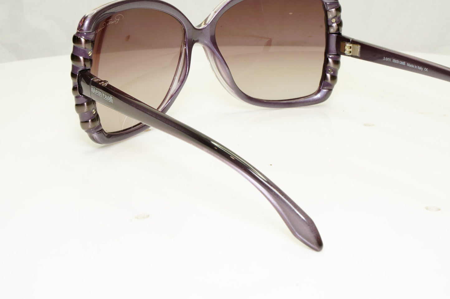 Authentic Roberto Cavalli Womens Vintage Sunglasses Violet Ginko 659 80Z 34784