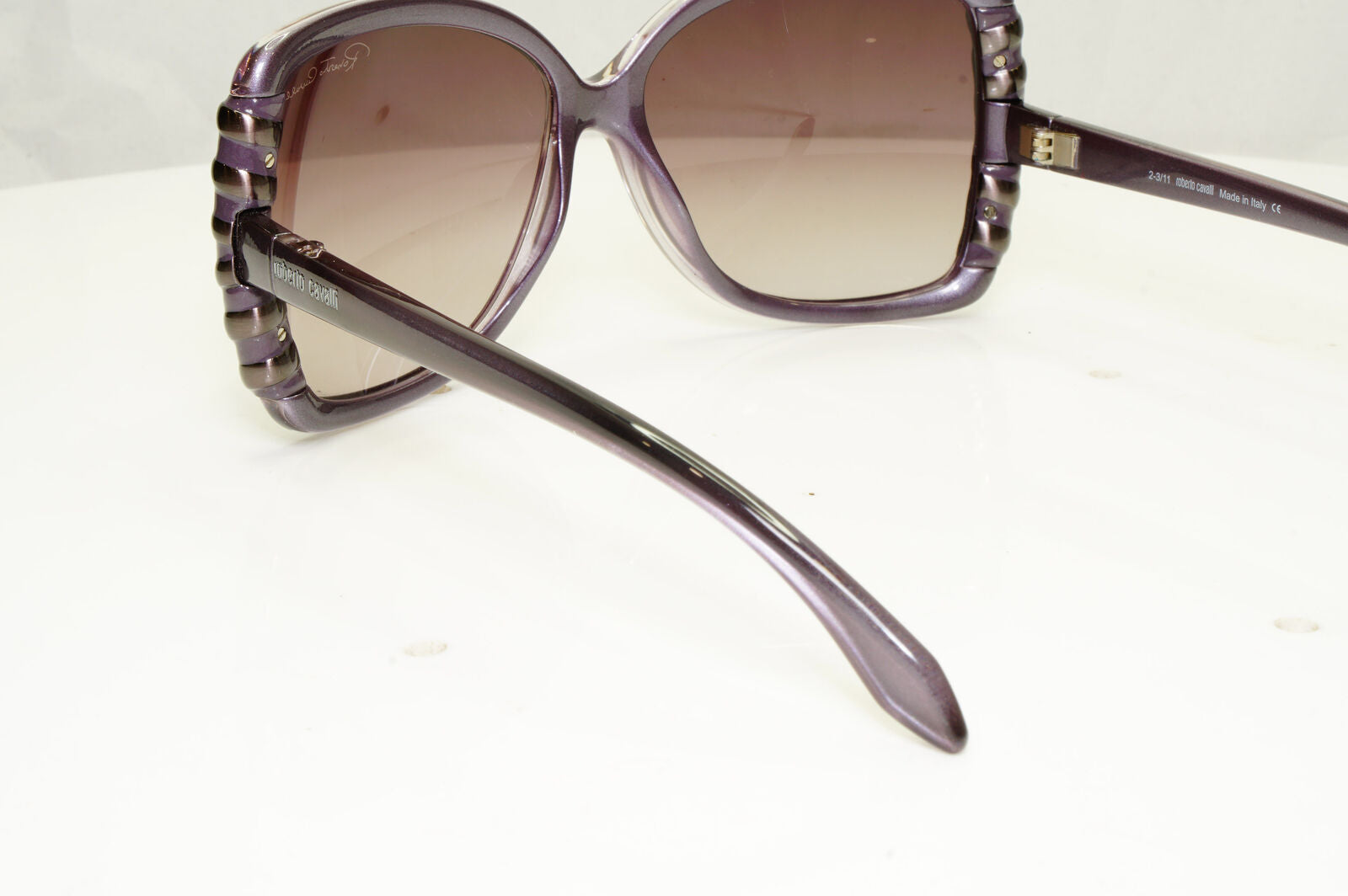 Authentic Roberto Cavalli Womens Vintage Sunglasses Violet Ginko 659 80Z 34784
