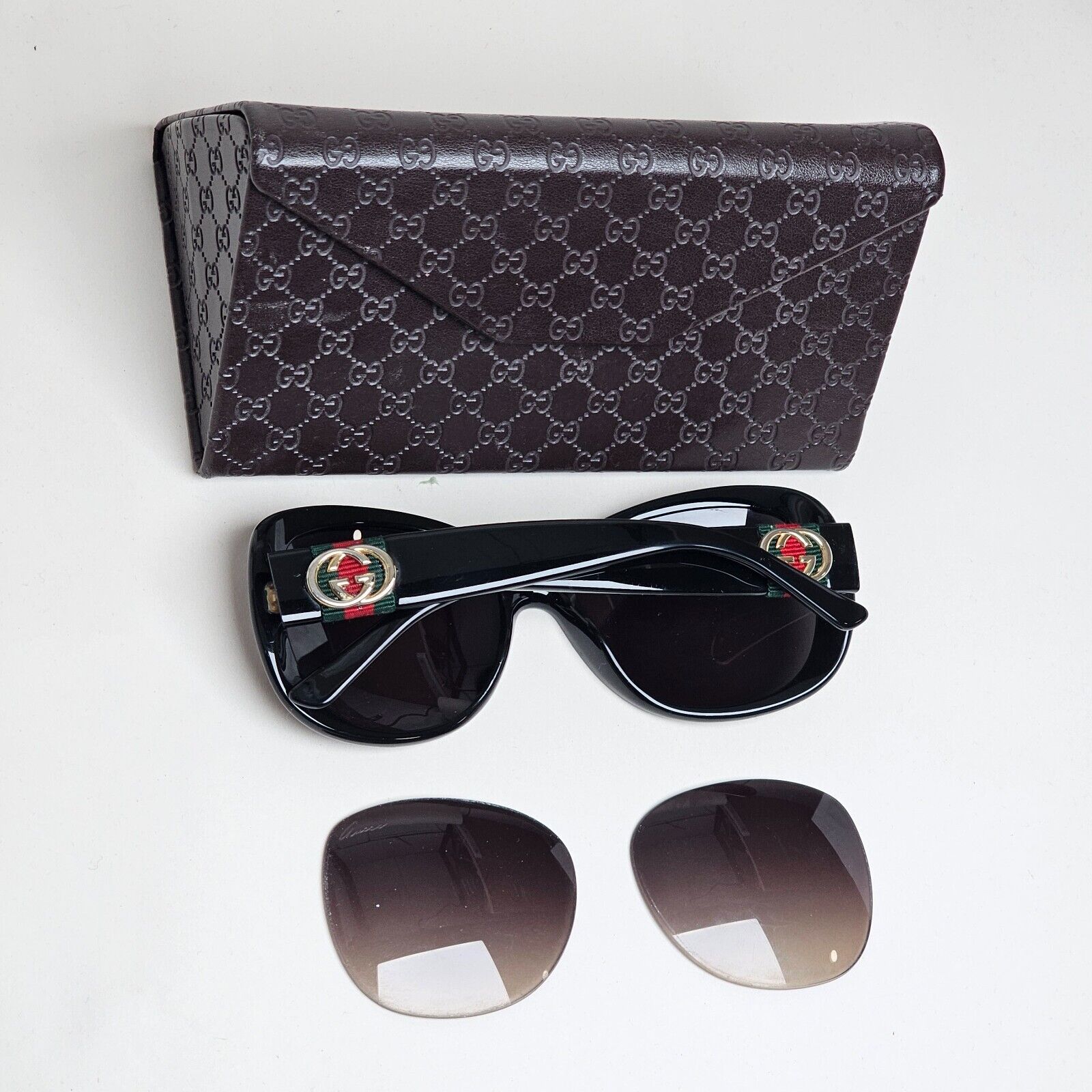 Gucci Sunglasses 2013 Vintage Ribbon Red Green Black GG 3644/S D28ED 210125