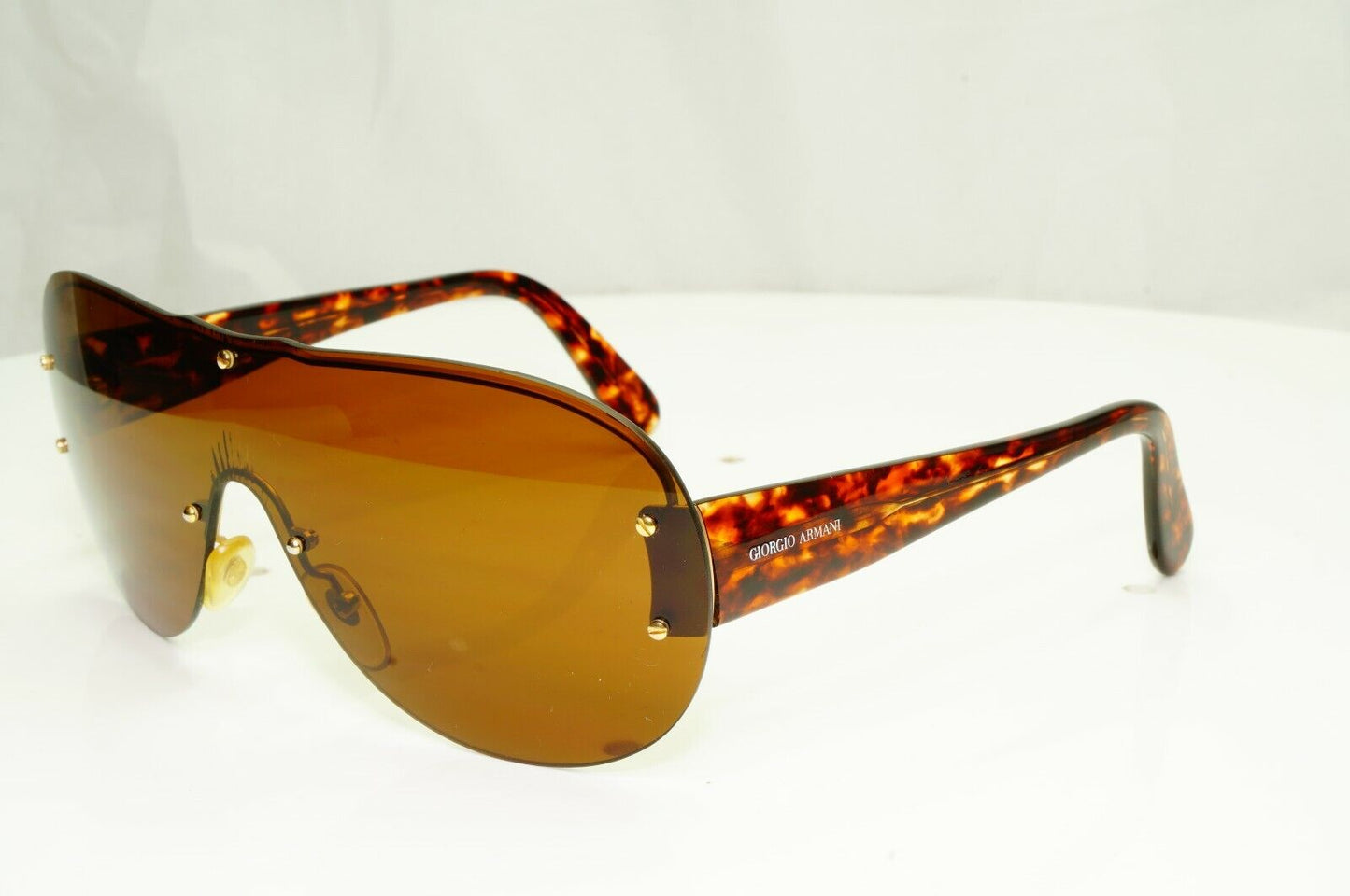 Authentic Giorgio Armani 1997 Vintage Sunglasses Shield Brown Men Women 703 703
