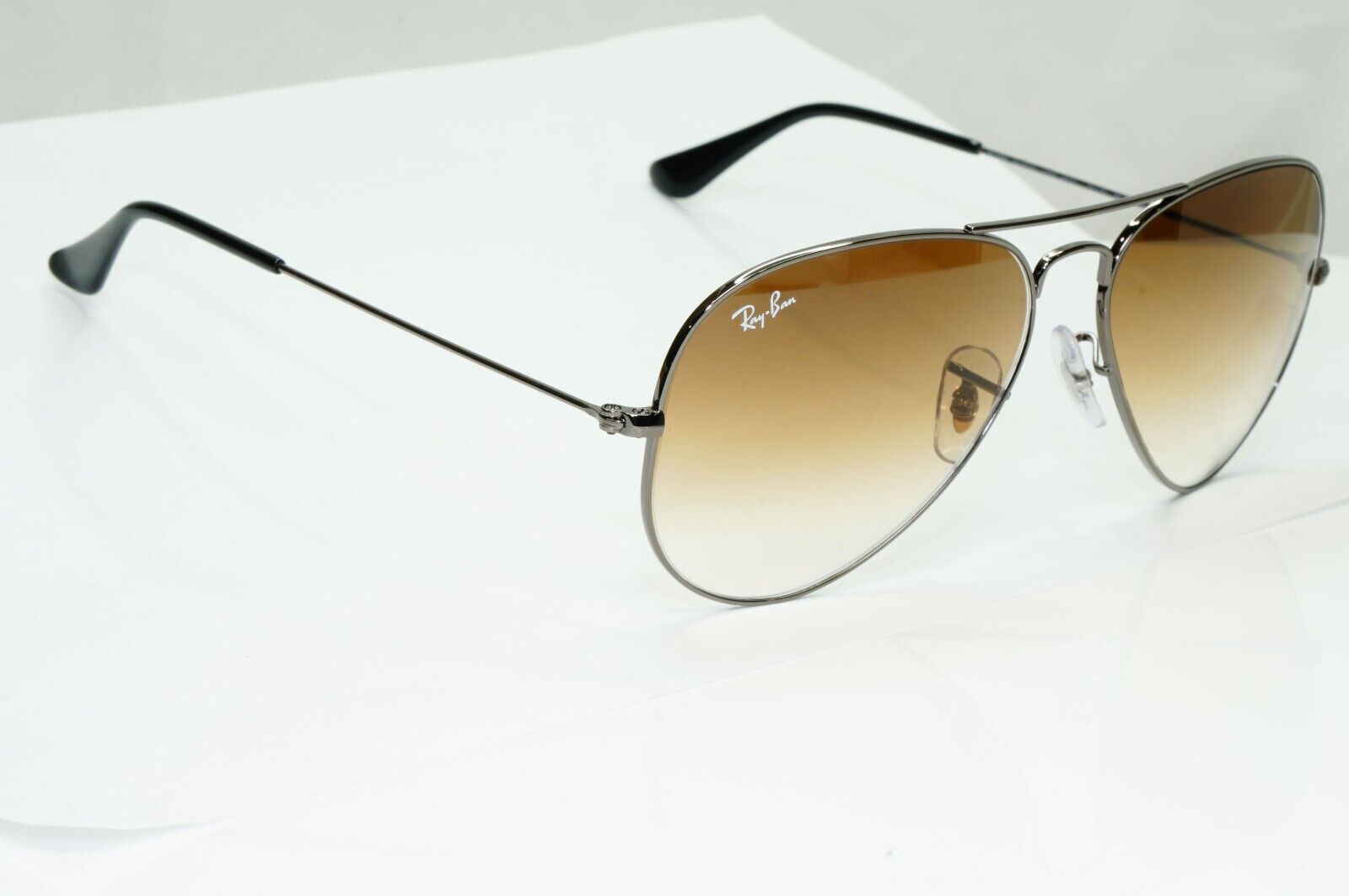 Ray-Ban Sunglasses Aviator Gunmetal Brown Gradient RB 3025 Aviator 004/51 58mm