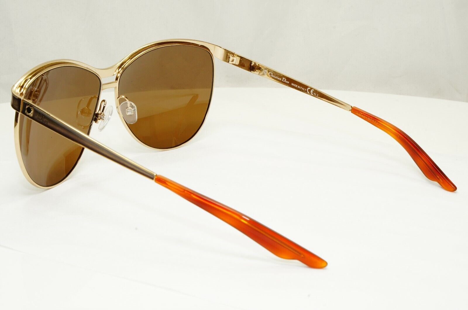 Authentic DIOR Womens Square Designer Sunglasses Gold CINQUANTE I529C 27851