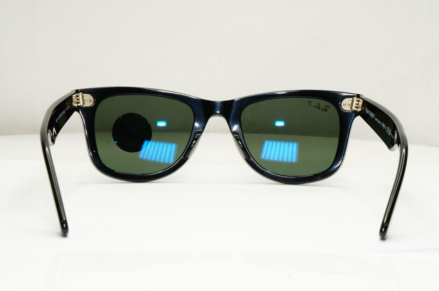 Ray-Ban Sunglasses Wayfarer Polarised Black Green RB 2140 Wayfarer 901/58 50mm