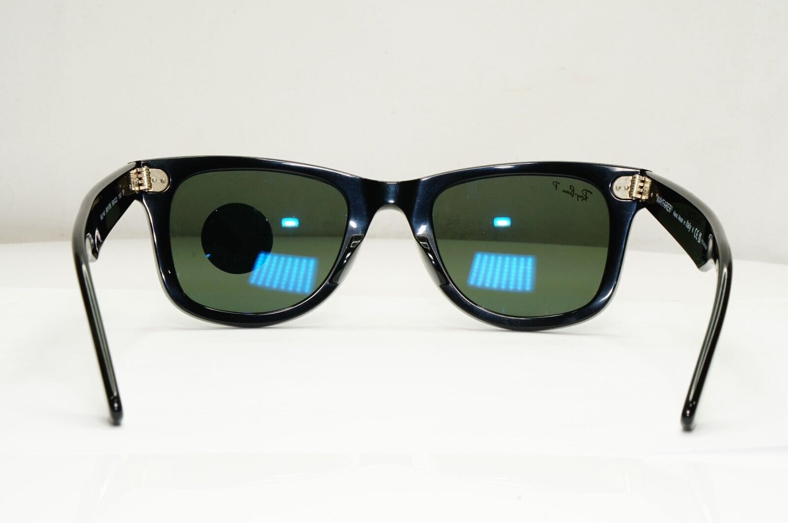 Ray-Ban Sunglasses Wayfarer Polarised Black Green RB 2140 Wayfarer 901/58 50mm