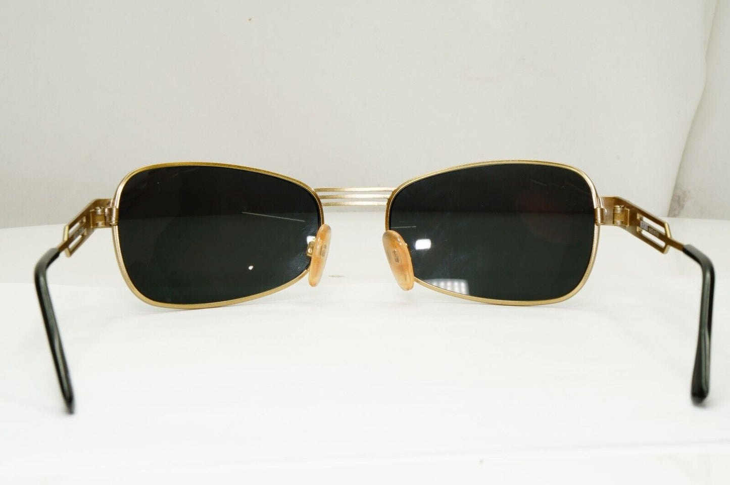 Versus 1996 by Gianni Versace Vintage Gold Black Sunglasses MOD F33 COL 86M