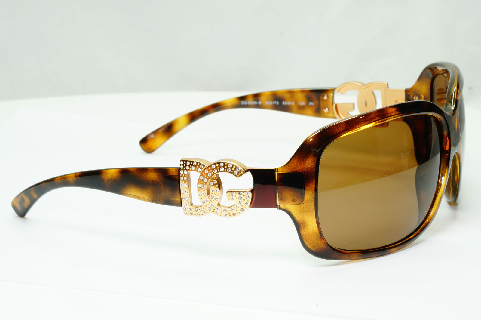 Dolce & Gabbana 2009 Sunglasses Brown Gold Diamante DG 6029-B 502/73 311022