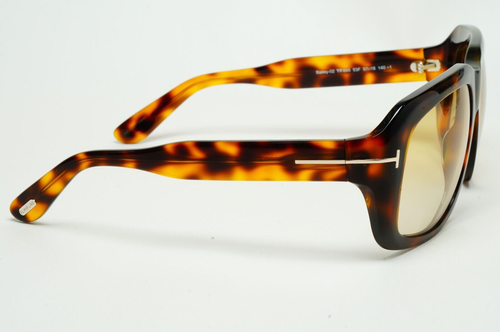 Tom Ford Sunglasses Bailey-02 Brown Tortoiseshell Yellow FT0885 TF 885 53F