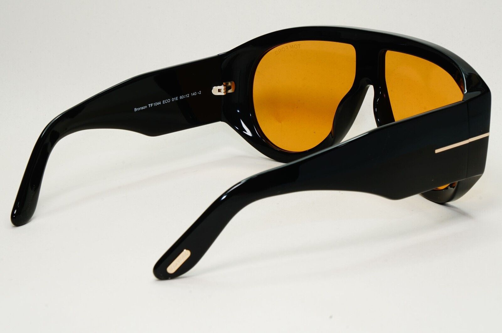 Tom Ford Sunglasses Bronson Black Brown Yellow Heavy Large TF 1044 FT1044 01E