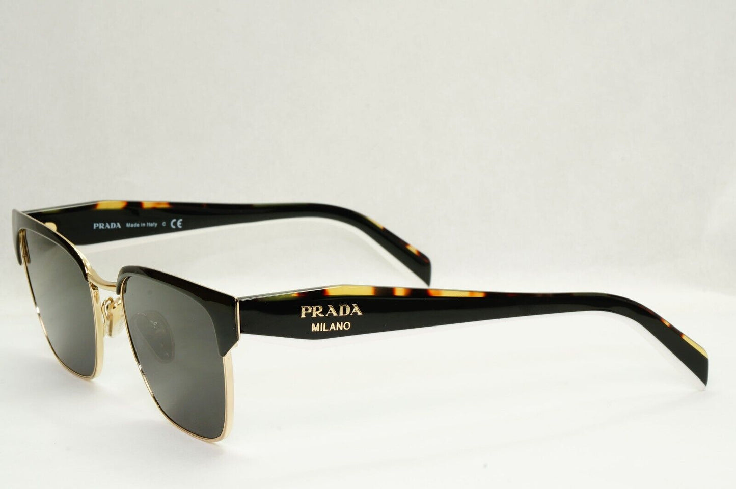 Prada Sunglasses Black Gold Tortoise Brown Milano PR65YV VPR 65Y AAV-1O1 51mm