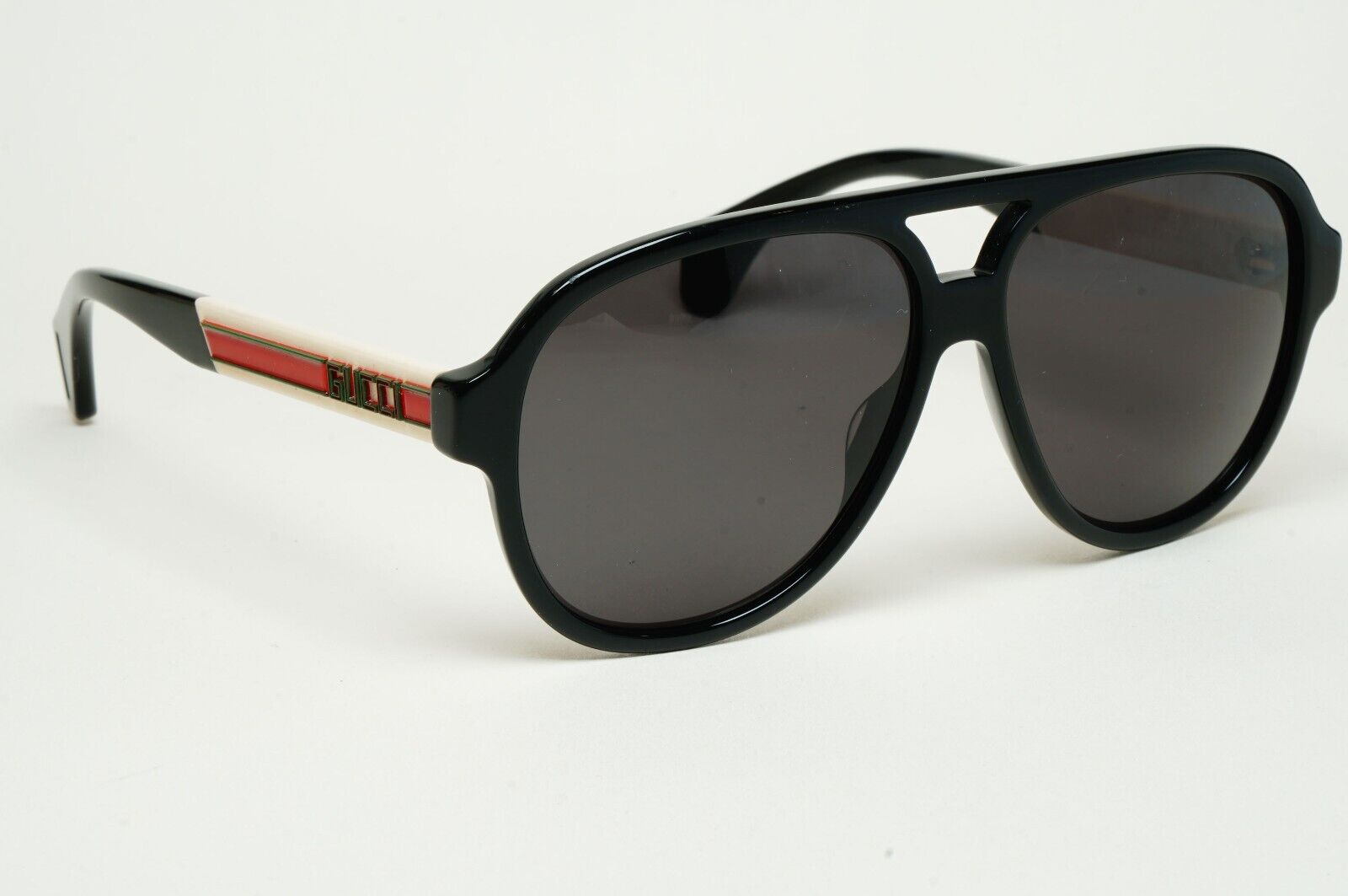 Gucci Sunglasses 2019 Black Pilot Red Green Letters GG0463S 002 58mm 280125