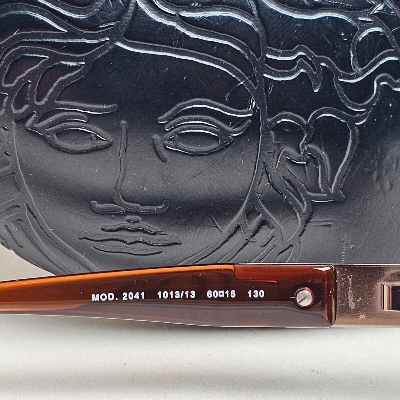 Versace Sunglasses 2005 Vintage Brown Square Navigator MOD 2041 1013/13 050225
