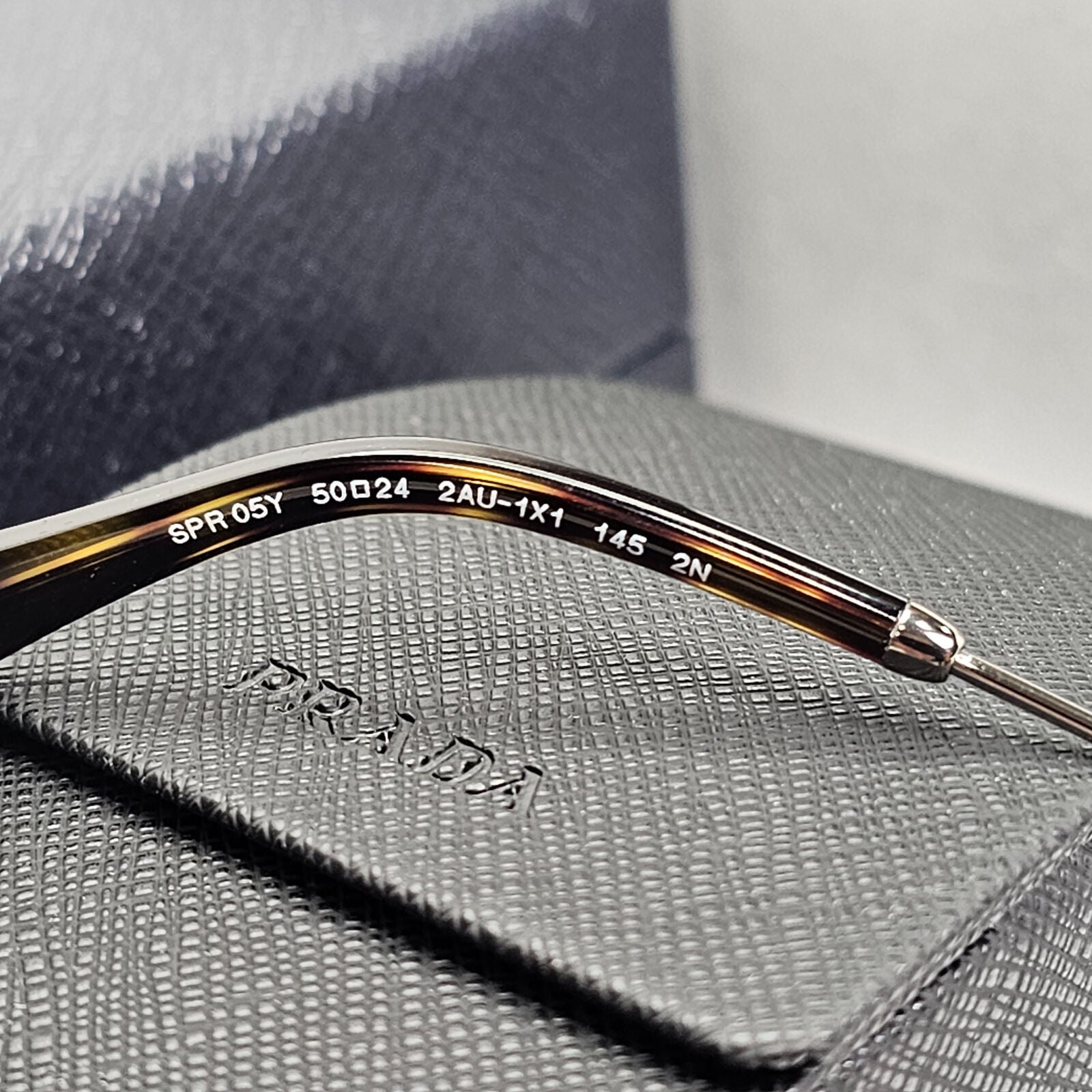 Prada Sunglasses Brown Tortoise Gradient Square PR05YS SPR 05Y 2AU-1X1 50mm