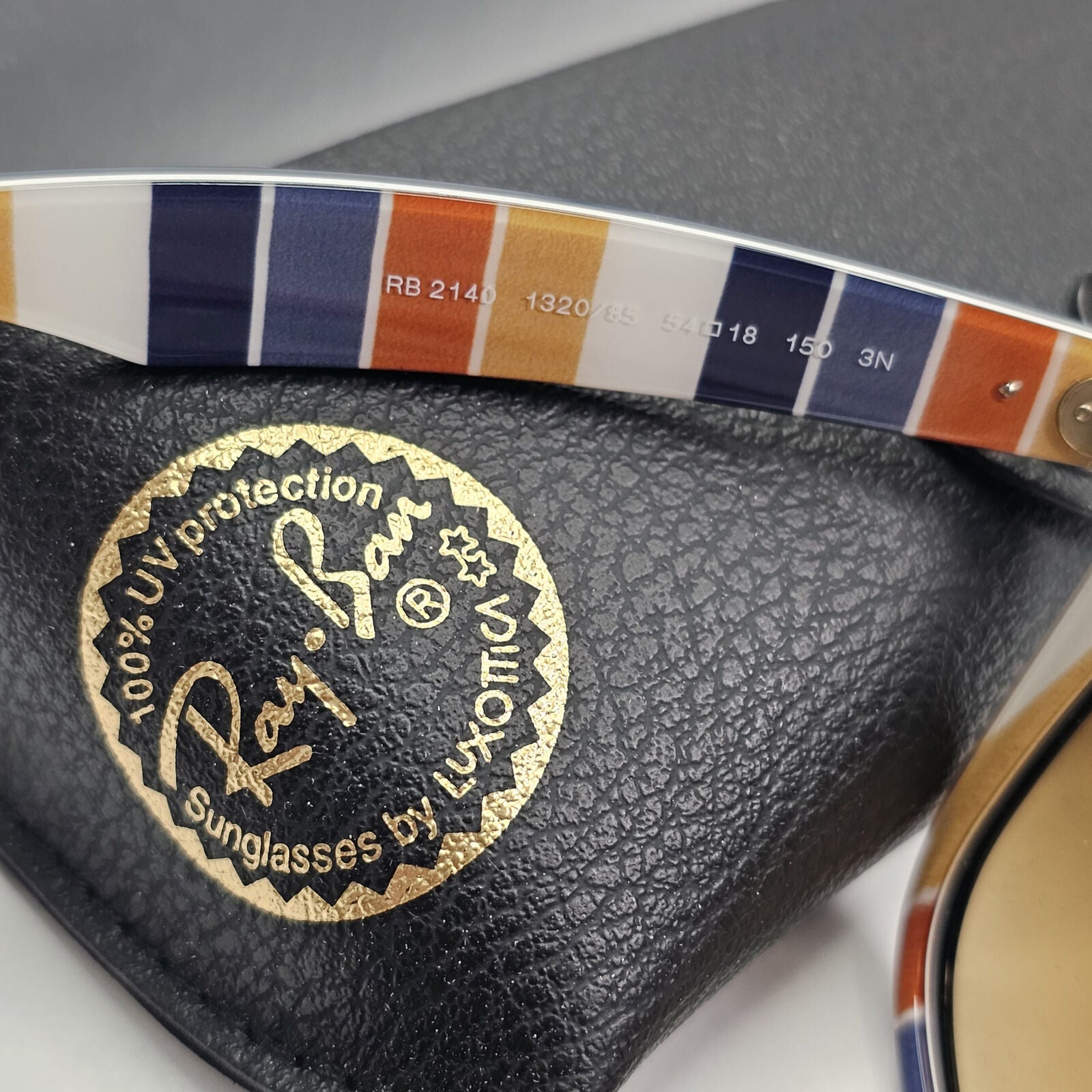 Ray-Ban Sunglasses Wayfarer Large Dark Blue Gradient Brown RB 2140 1320/85 54mm
