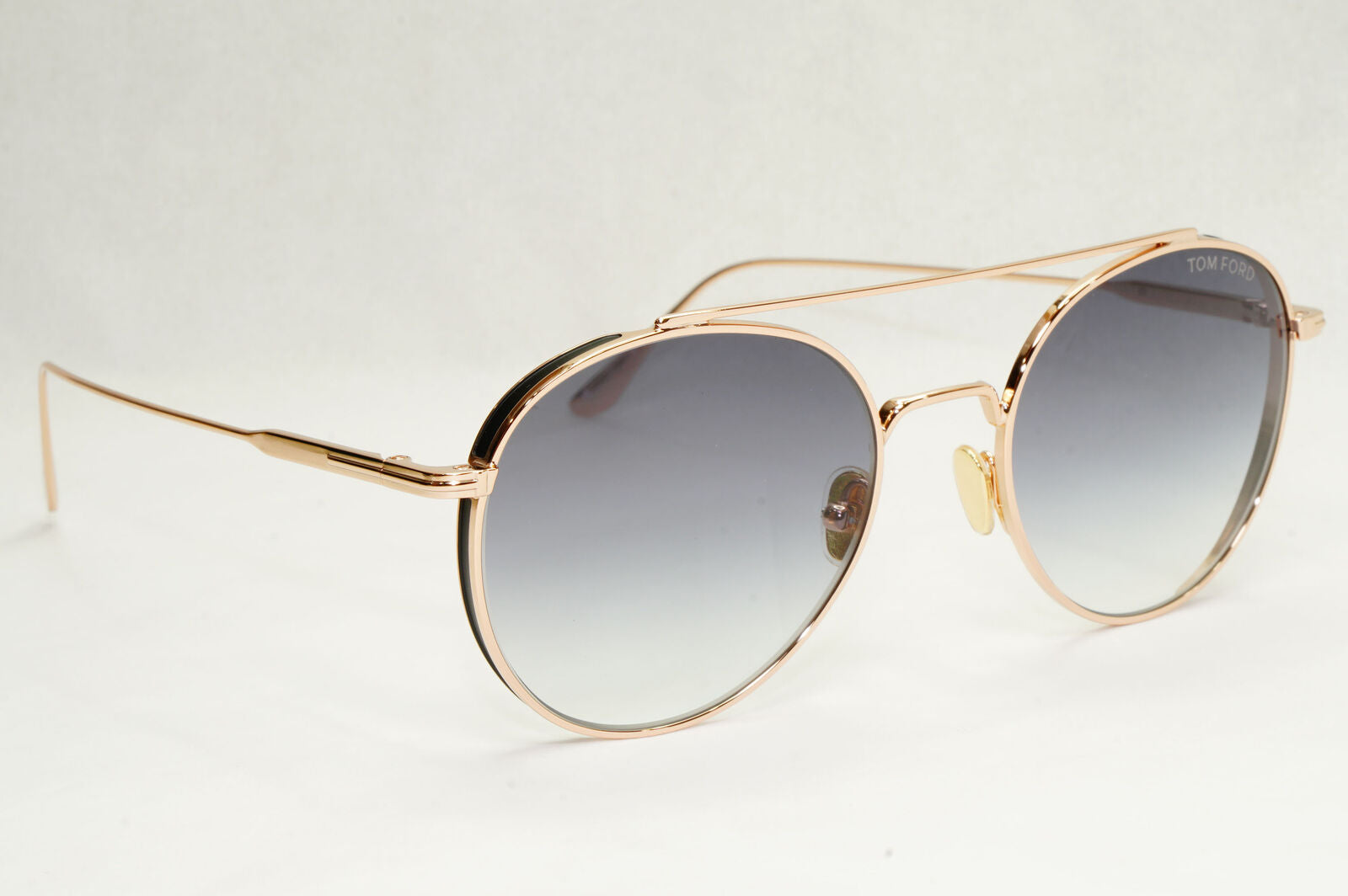 Tom Ford Sunglasses Declan Gold Round Metal Grey Gradient FT0826 TF 826 28B