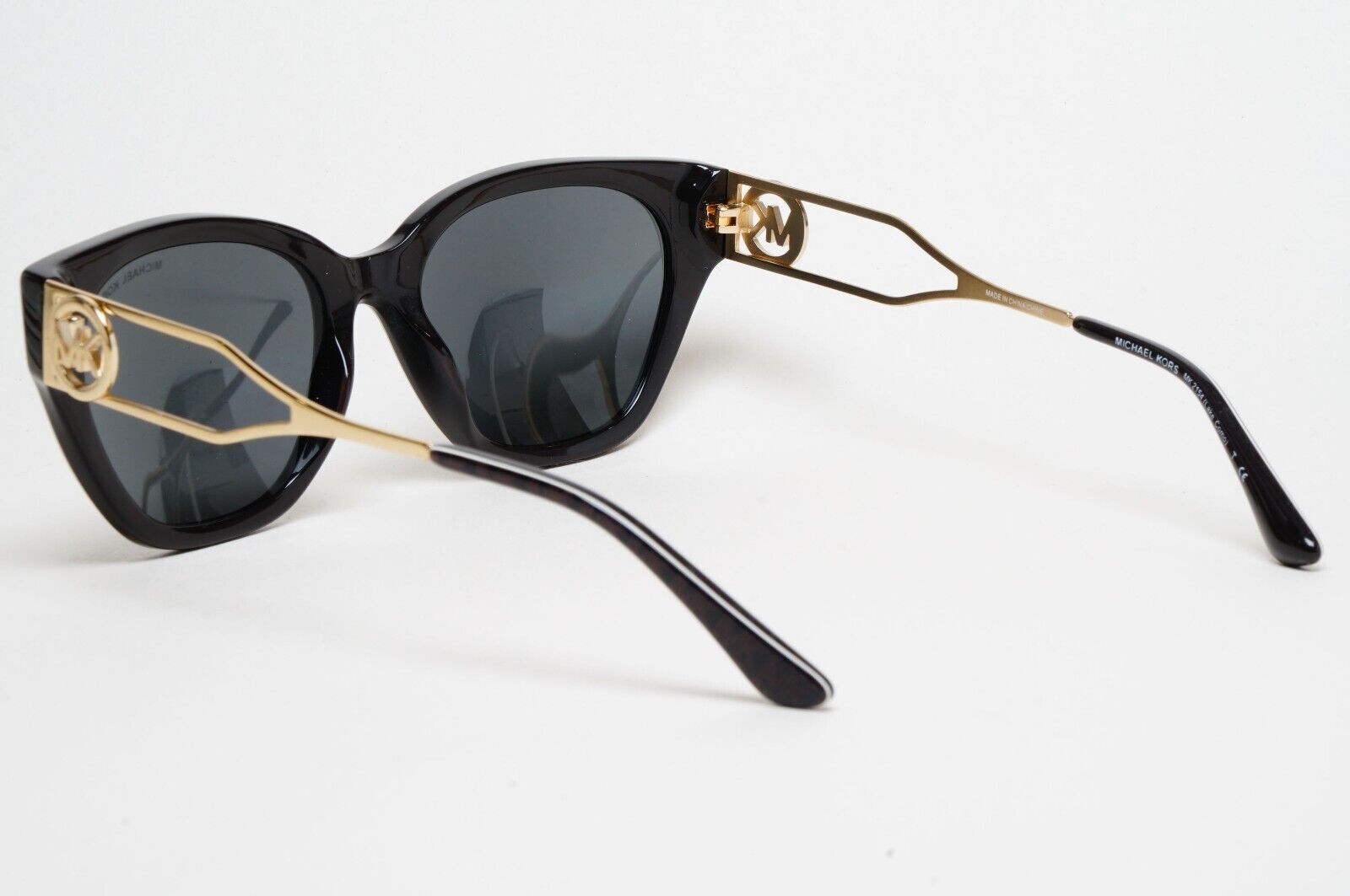 Michael Kors Sunglasses Black Gold Grey MK 2154 Lake Como 3706/87 54mm