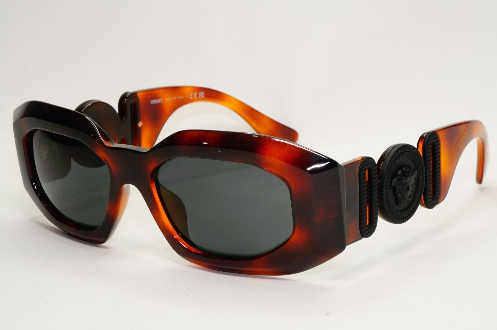 Versace Sunglasses Havana Brown Black Medusa Unisex Biggie MOD VE 4425-U 5217/87