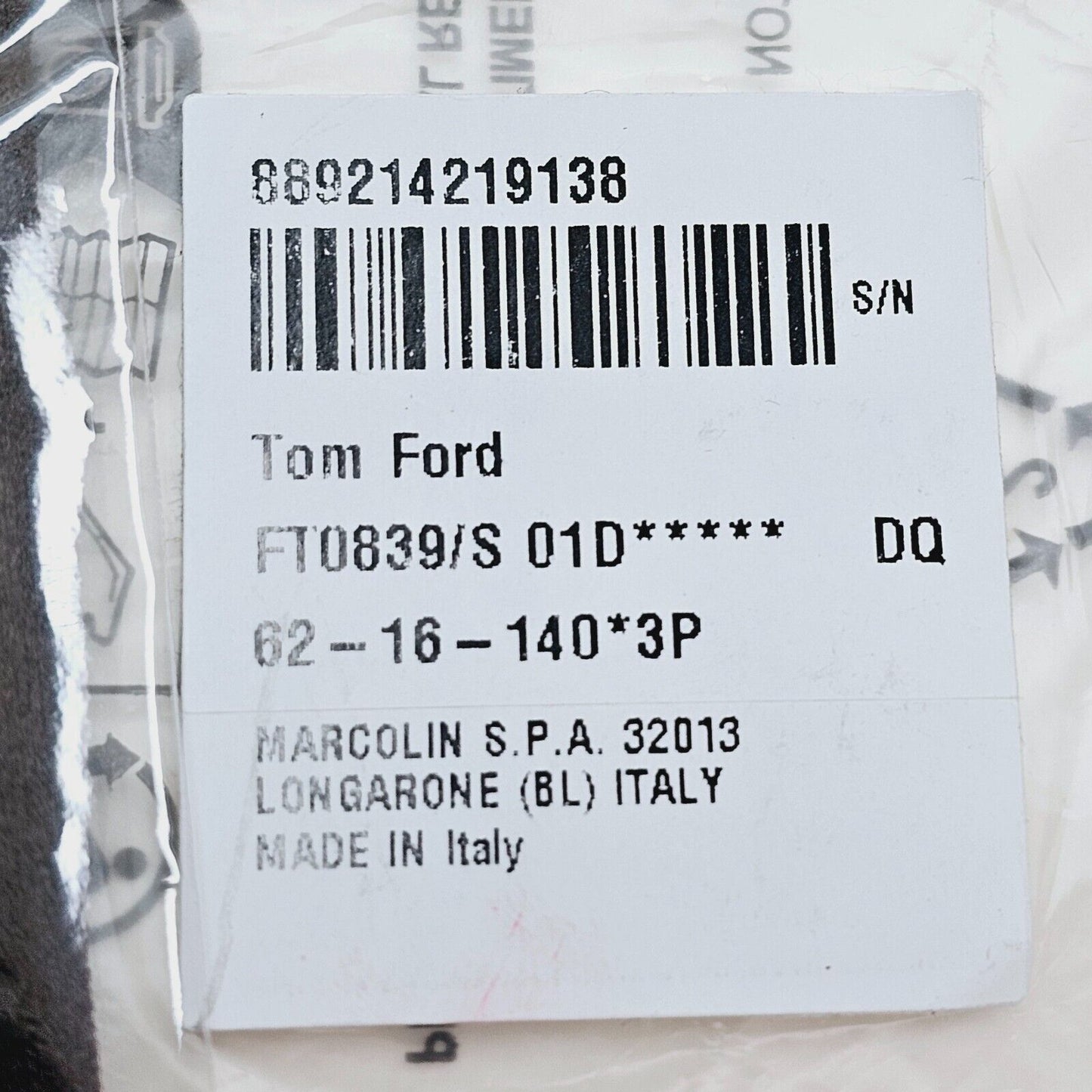Tom Ford Sunglasses Claudia-02 Black Polarised Grey Large FT0839 TF839 01D 62mm