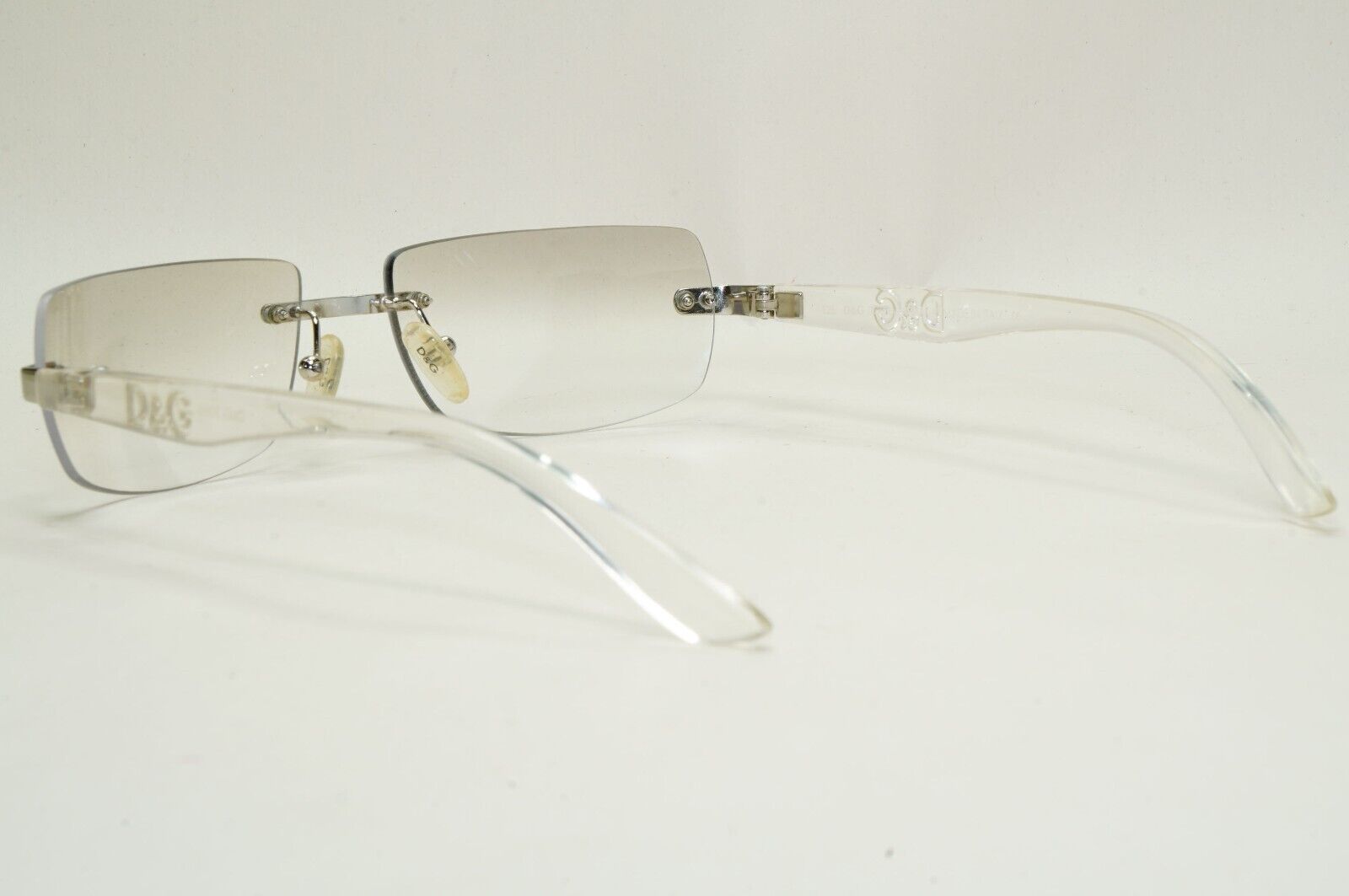 Dolce & Gabbana Sunglasses 2006 Vintage Rimless Silver Clear D&G 2066 753 081124