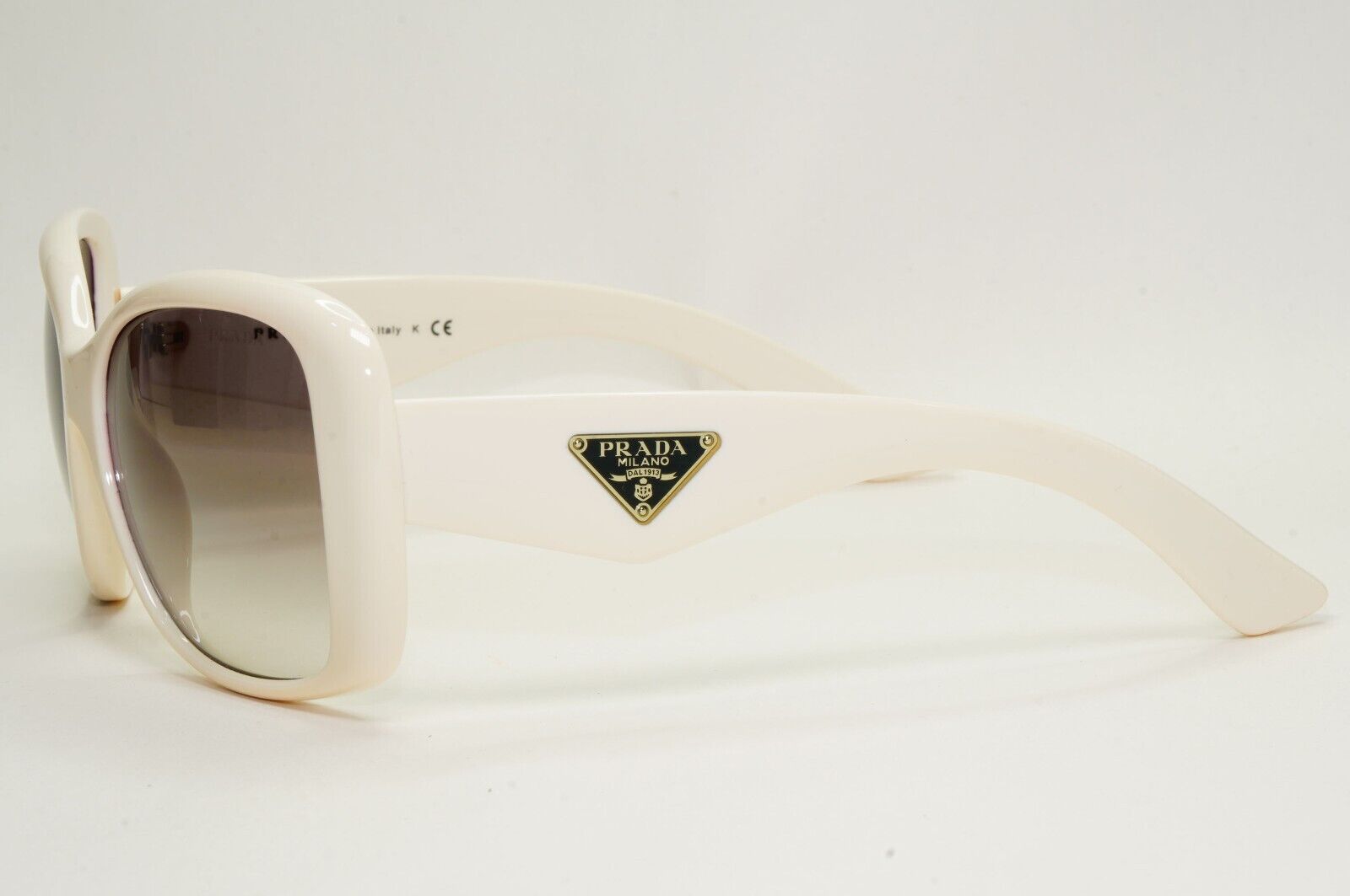 Prada Sunglasses 2013 White Triangle Logo Square Grey PR32PS SPR 32P 7S3-0A7