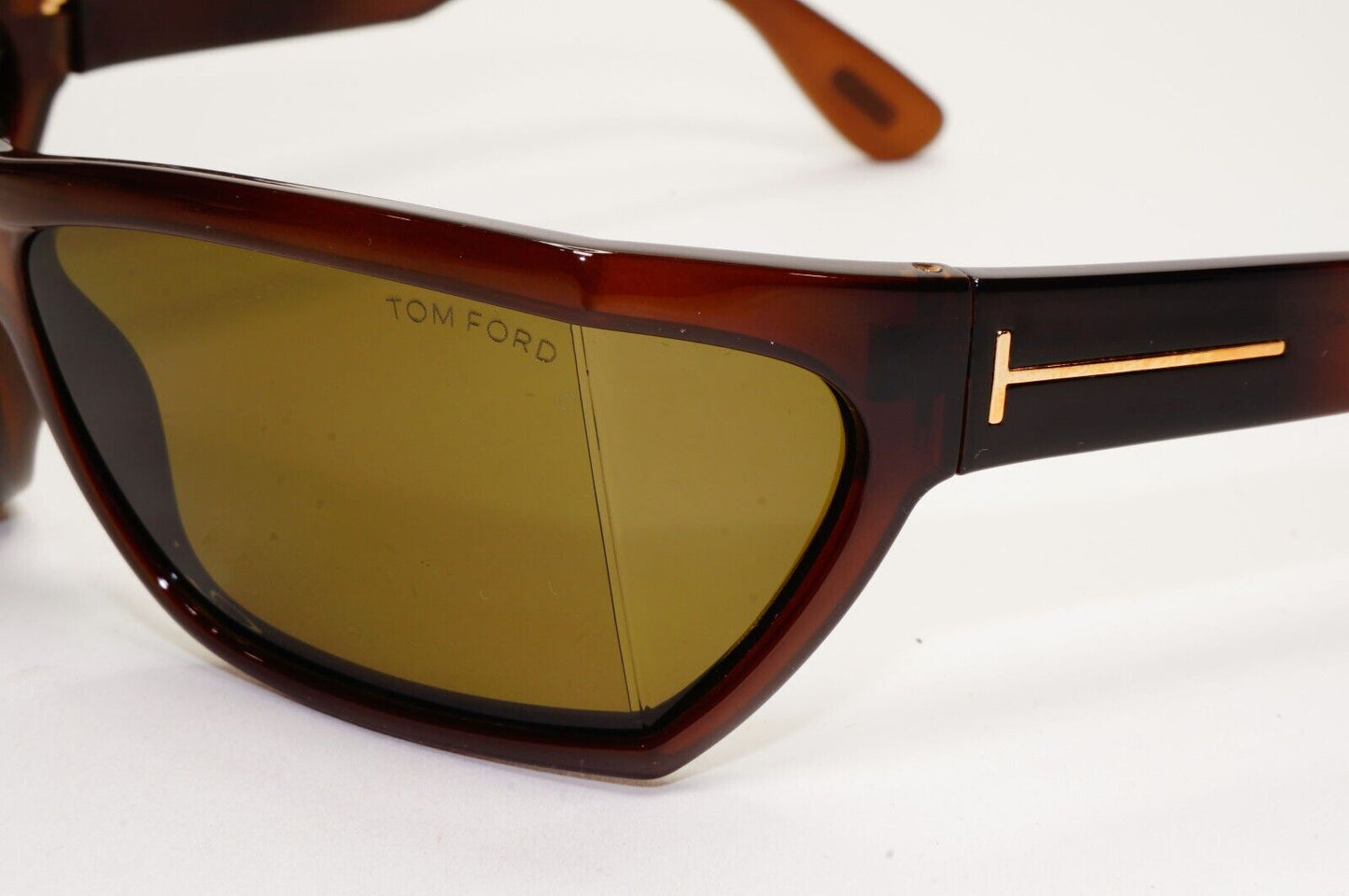 Tom Ford Sunglasses Sasha Dark Brown Square Side Window FT0401 TF 401 48E 59mm