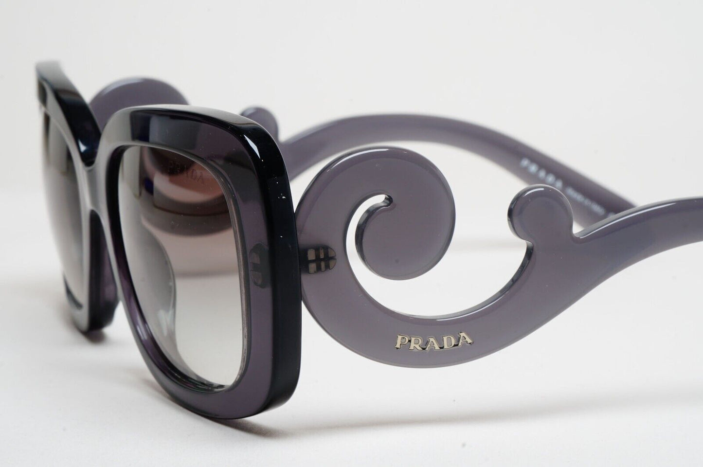 Prada Sunglasses Baroque Swirl Grey Transparent PR27OS SPR 27O KAM-0A7 250125