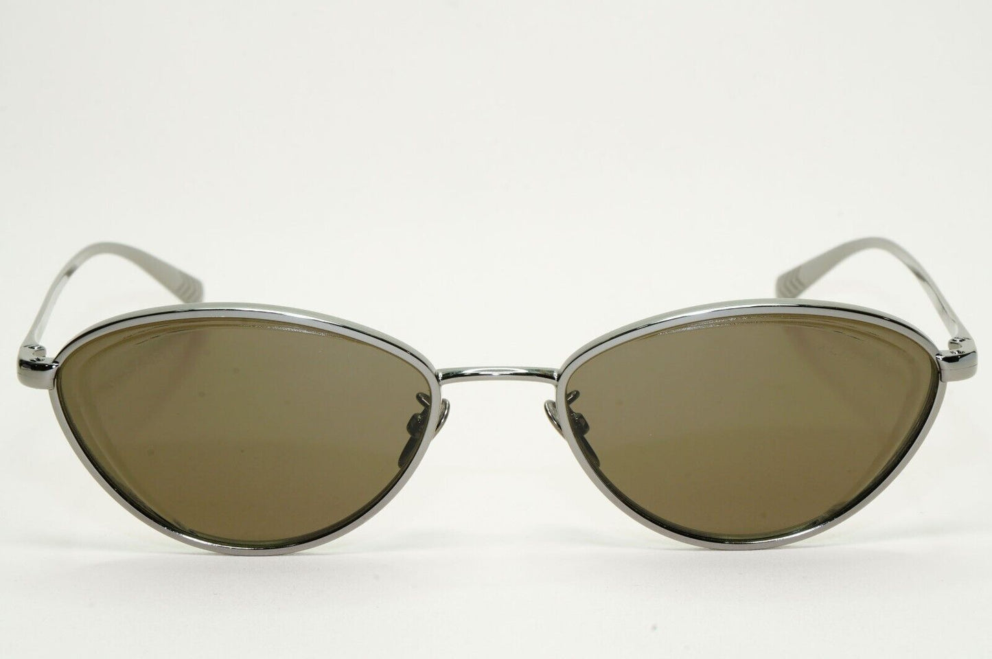 Chanel Sunglasses Gunmetal Brown Cat Eye Metal 4255 c.108/3 55mm