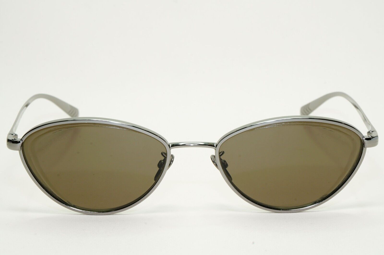 Chanel Sunglasses Gunmetal Brown Cat Eye Metal 4255 c.108/3 55mm