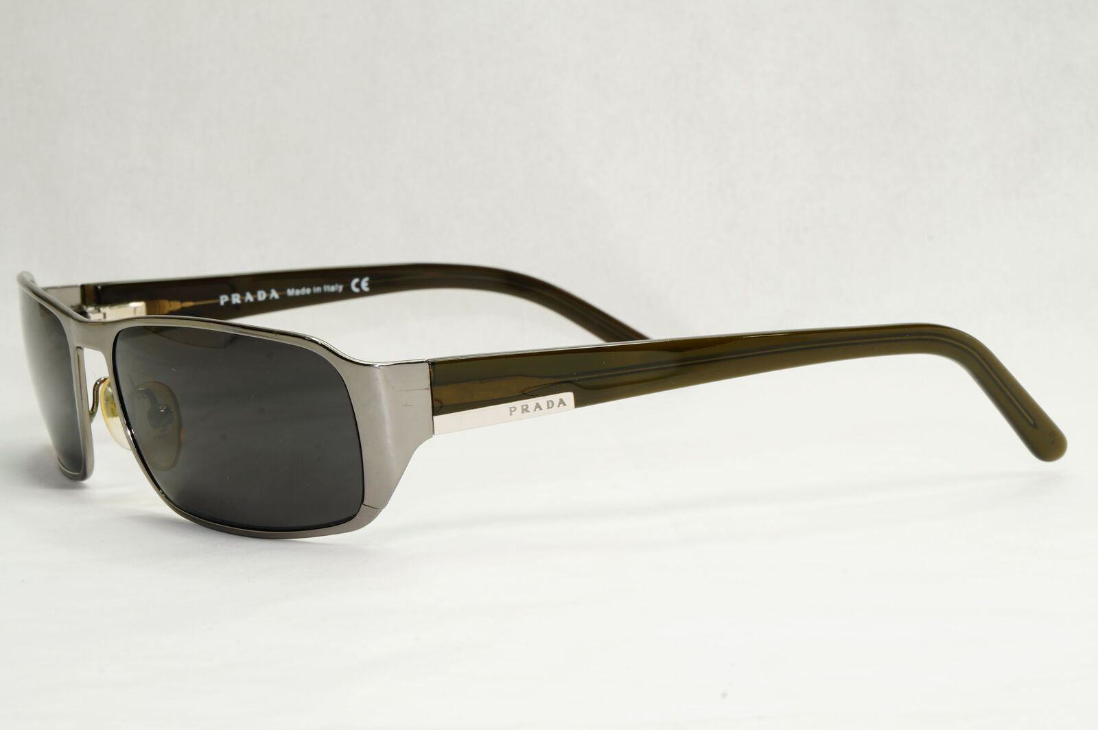 Prada Sunglasses 2006 Vintage Gunmetal Brown Olive PR52FS SPR 52F 5AV-4M1 180124
