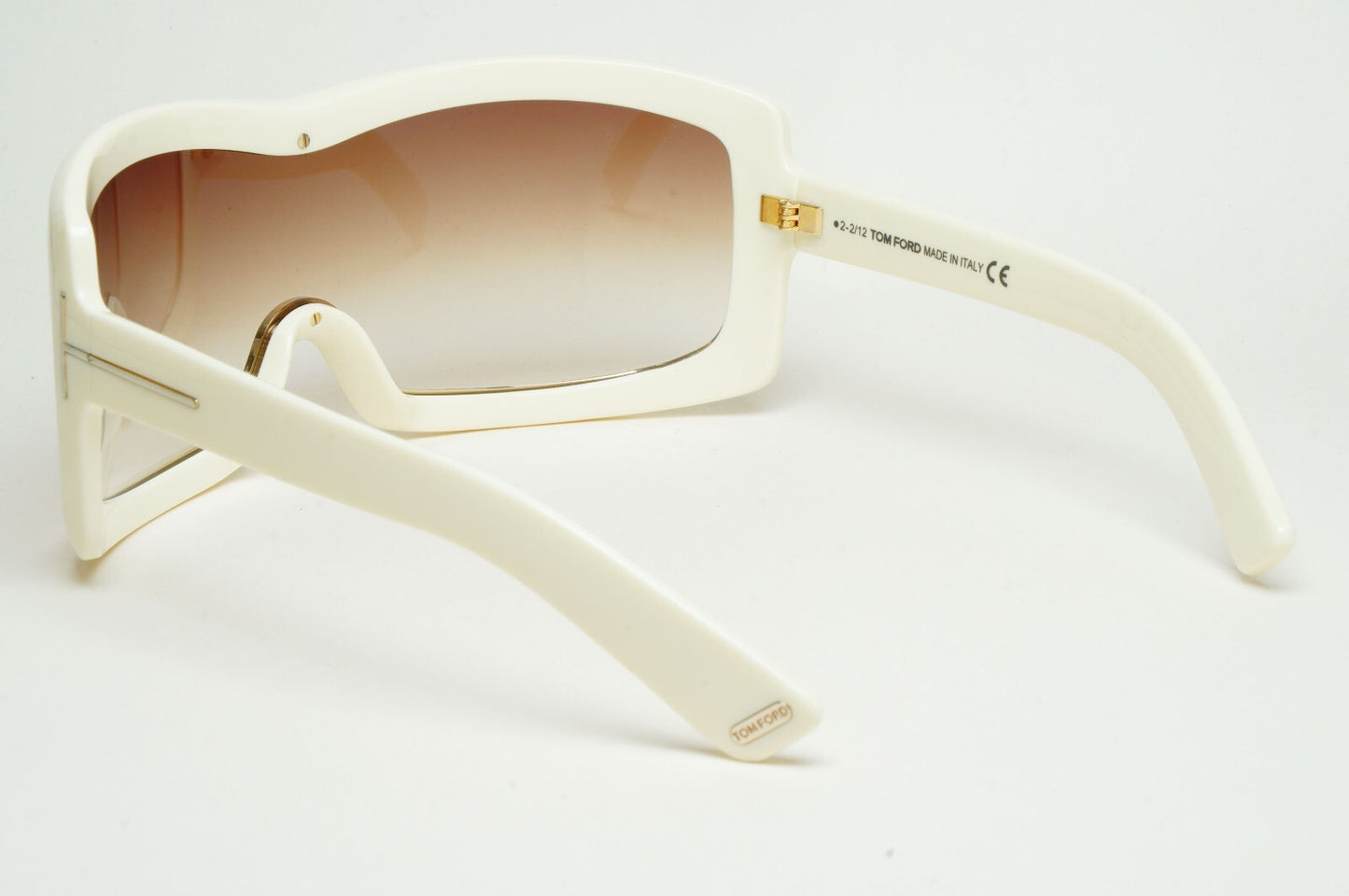 Tom Ford Sunglasses Olga Sunglasses Shield Ski Large Cream White TF 305 25F