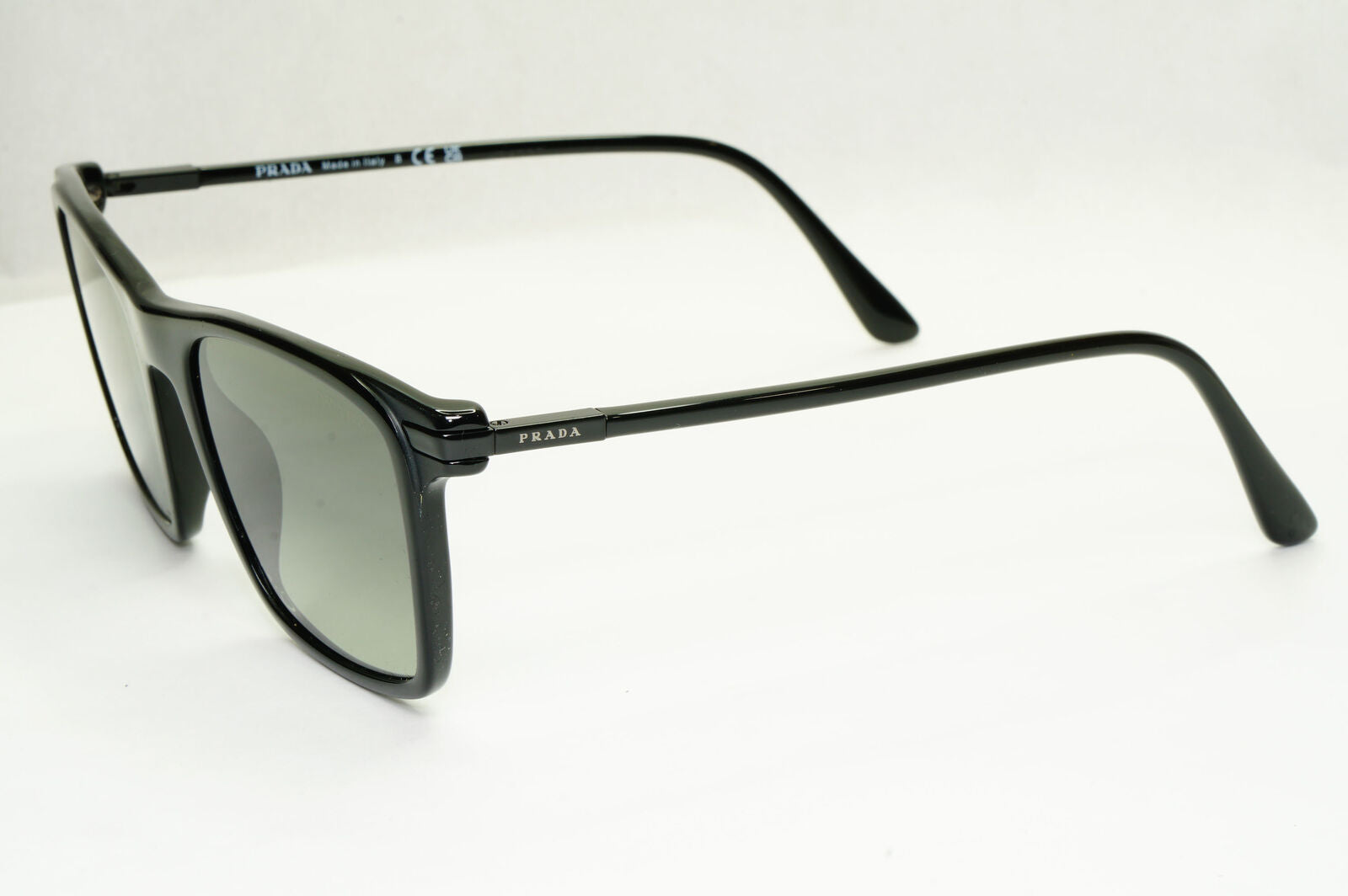 Prada Sunglasses Glass Lens Black Grey Gradient Square PR19XS SPR 19X 07F-09G