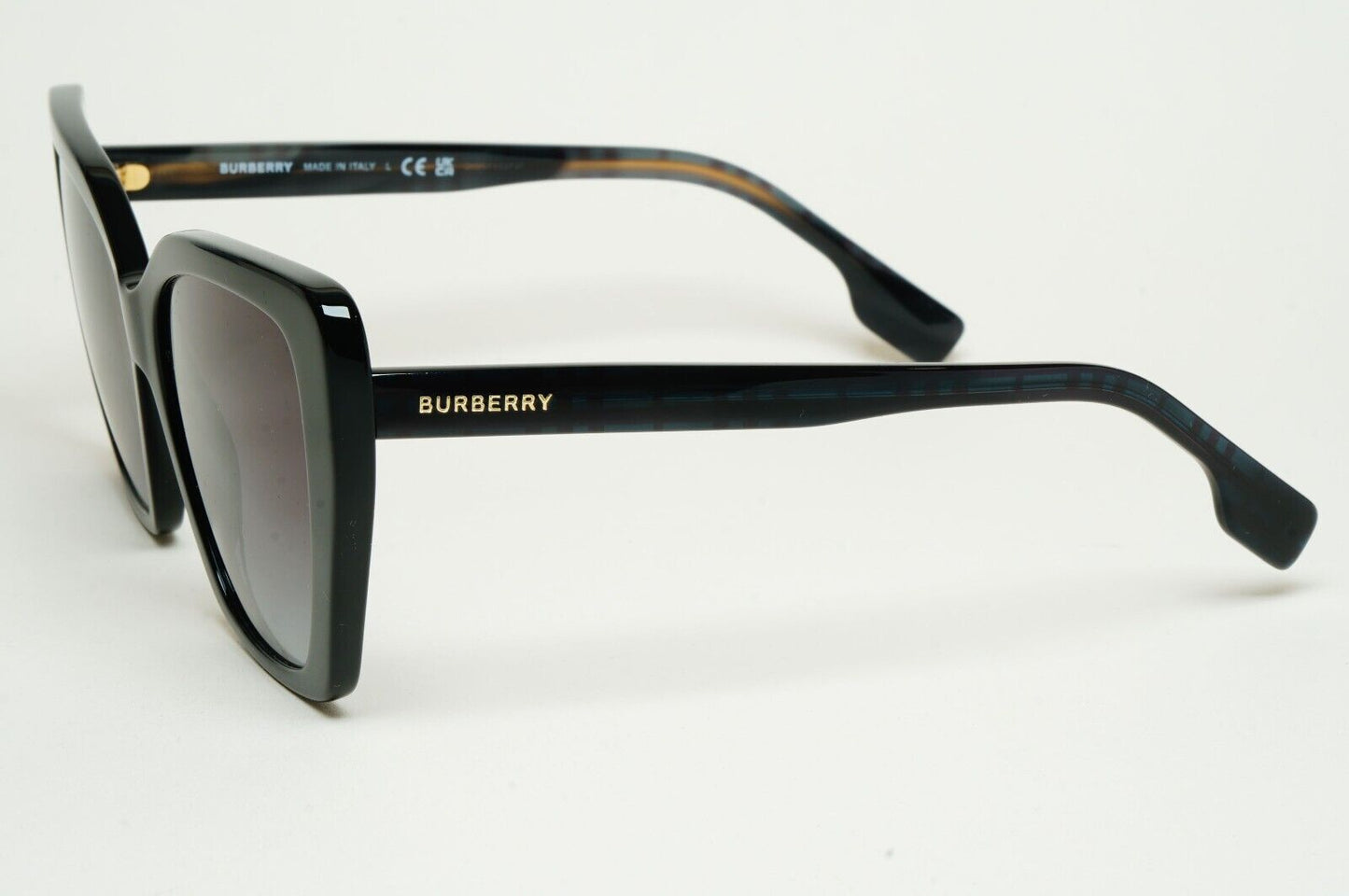 Burberry Sunglasses Tamsin Black Cat Eye Square Gradient BE 4366 3980/8G 55mm