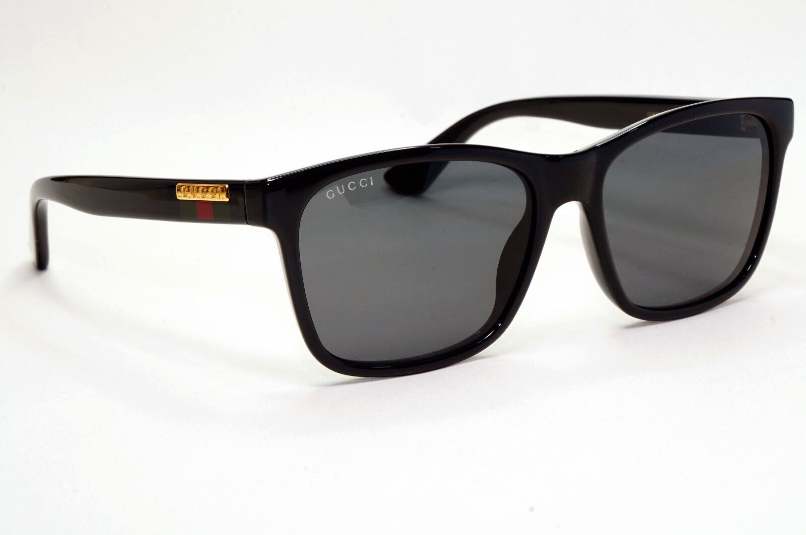 Gucci Sunglasses Black Year 2020 Square Gold Red Green GG 0746S 001 57mm 230924