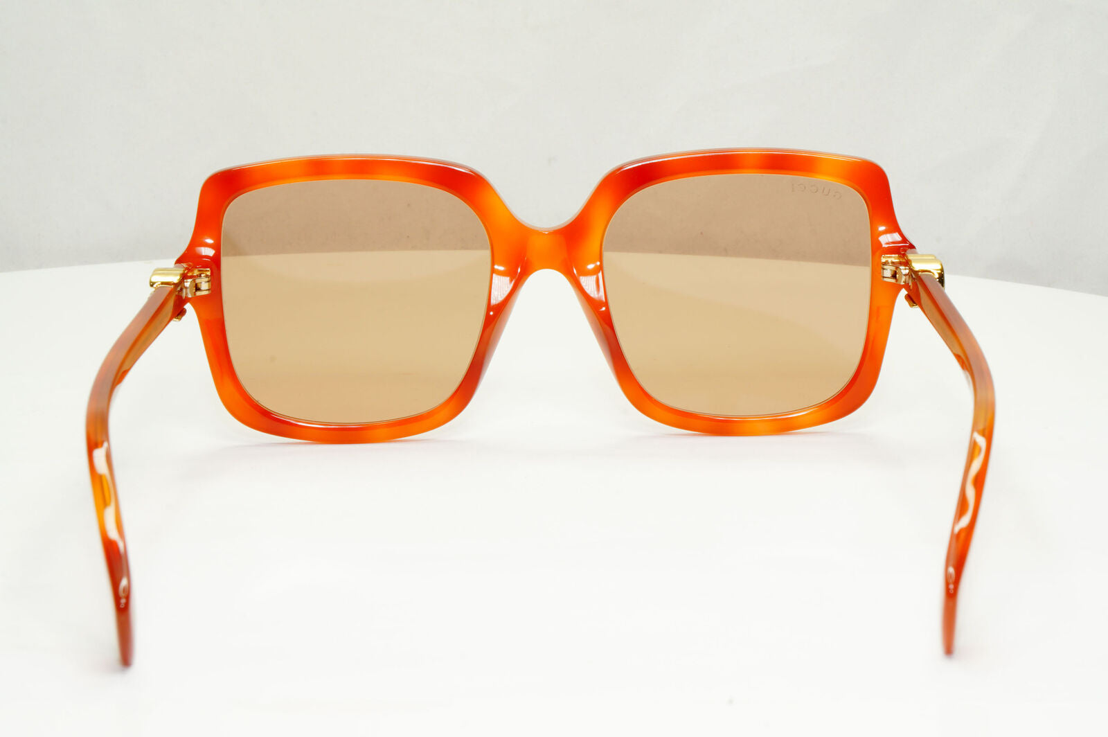 Gucci Oversized Square Sunglasses Brown Gold Large GG 1070S 002 251122